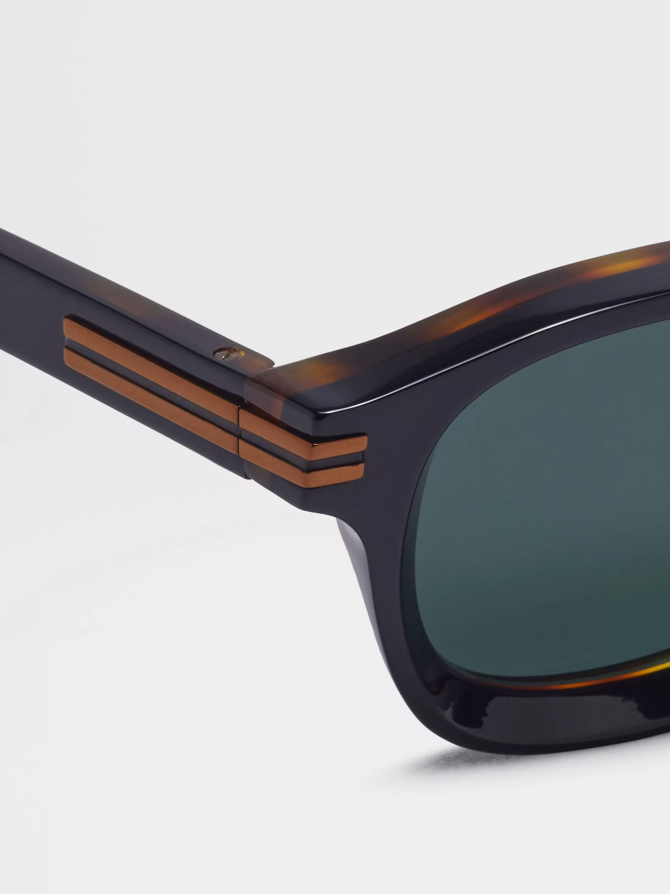 Hot Aurora I Sonnenbrille aus Acetat in Schwarz und Havana Sonnenbrillen