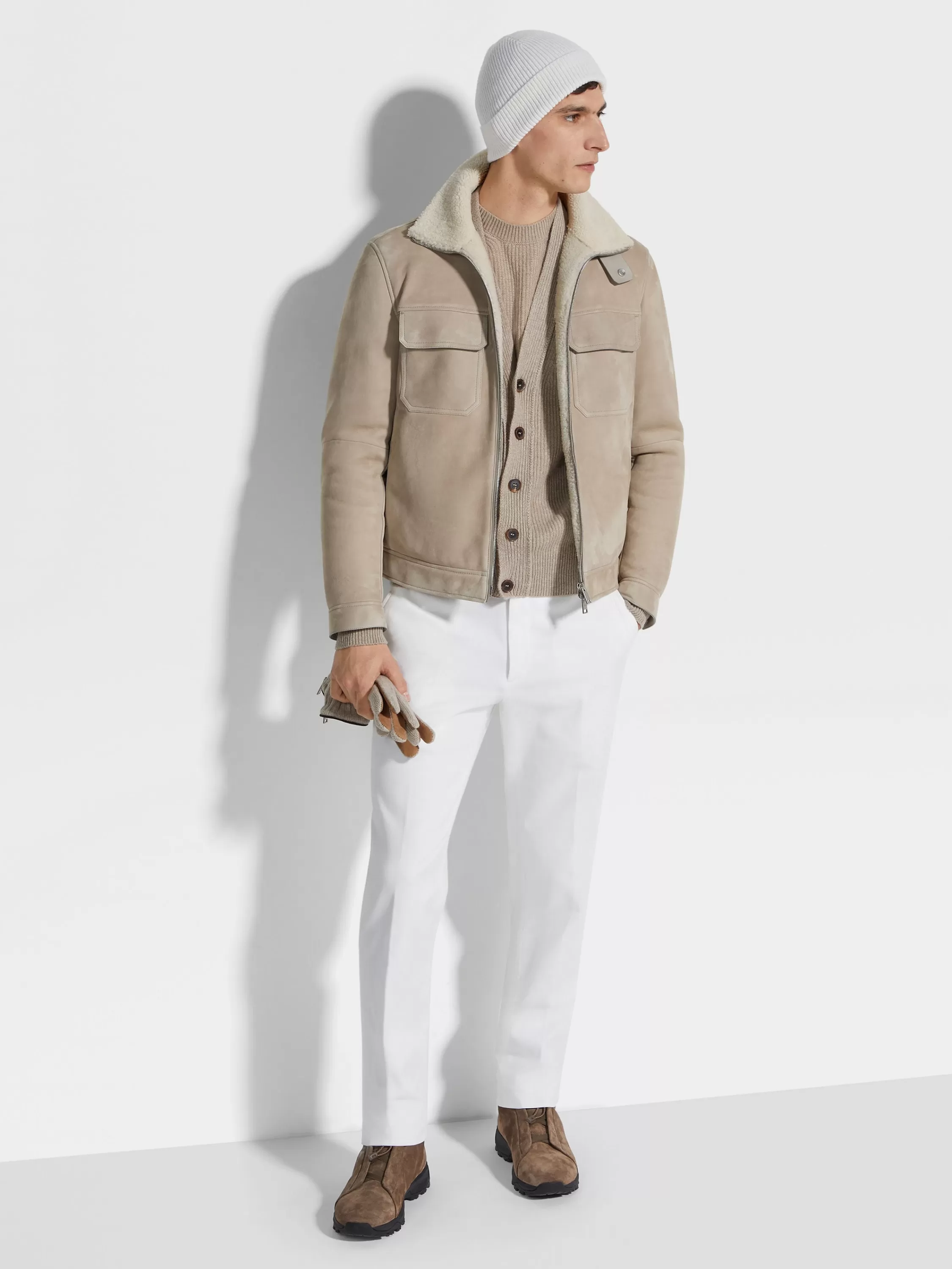 Hot Blouson aus Lammwolle Jacken Und Mäntel