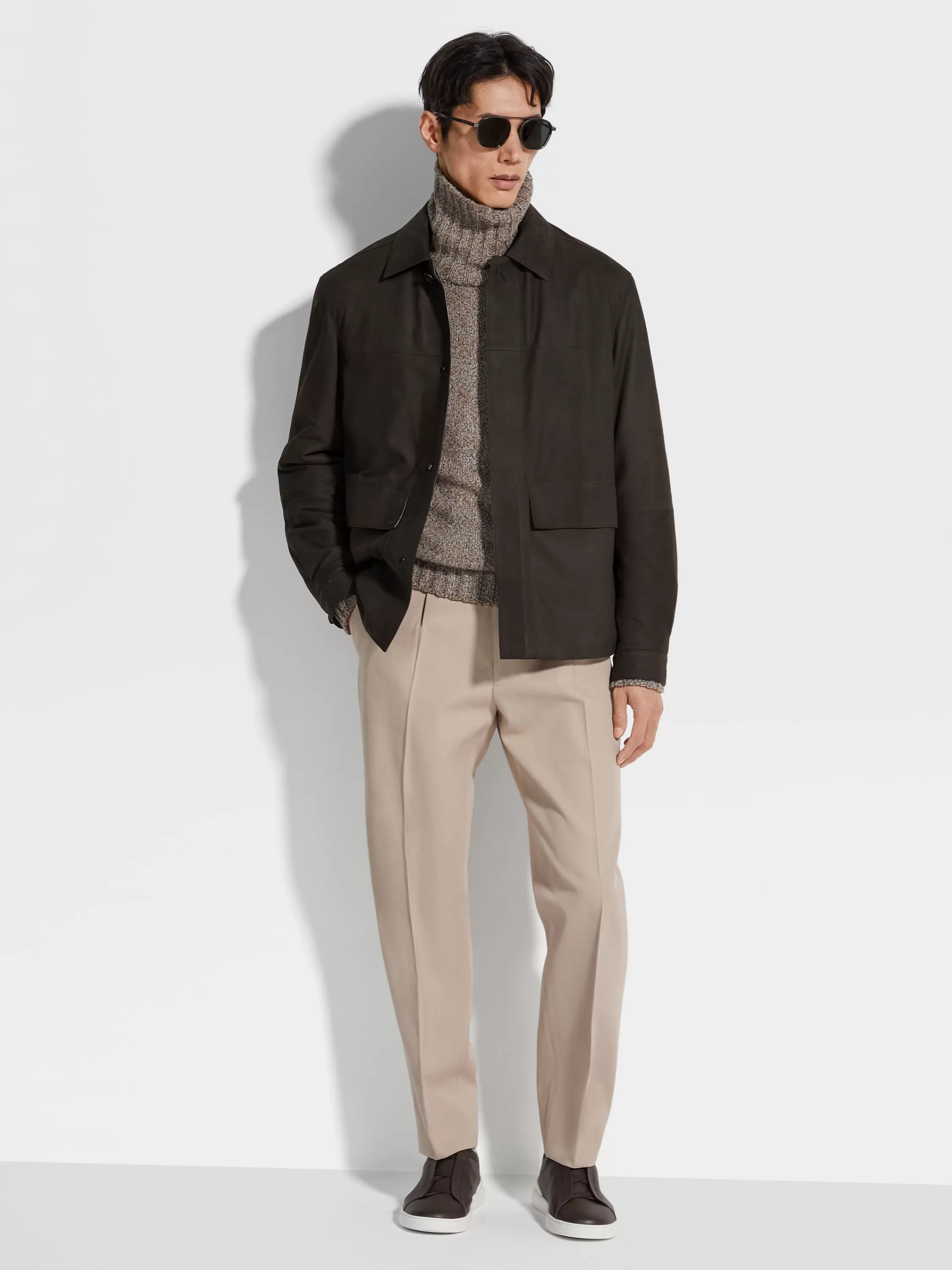 Best Sale Blouson aus Nubukleder Jacken Und Mäntel