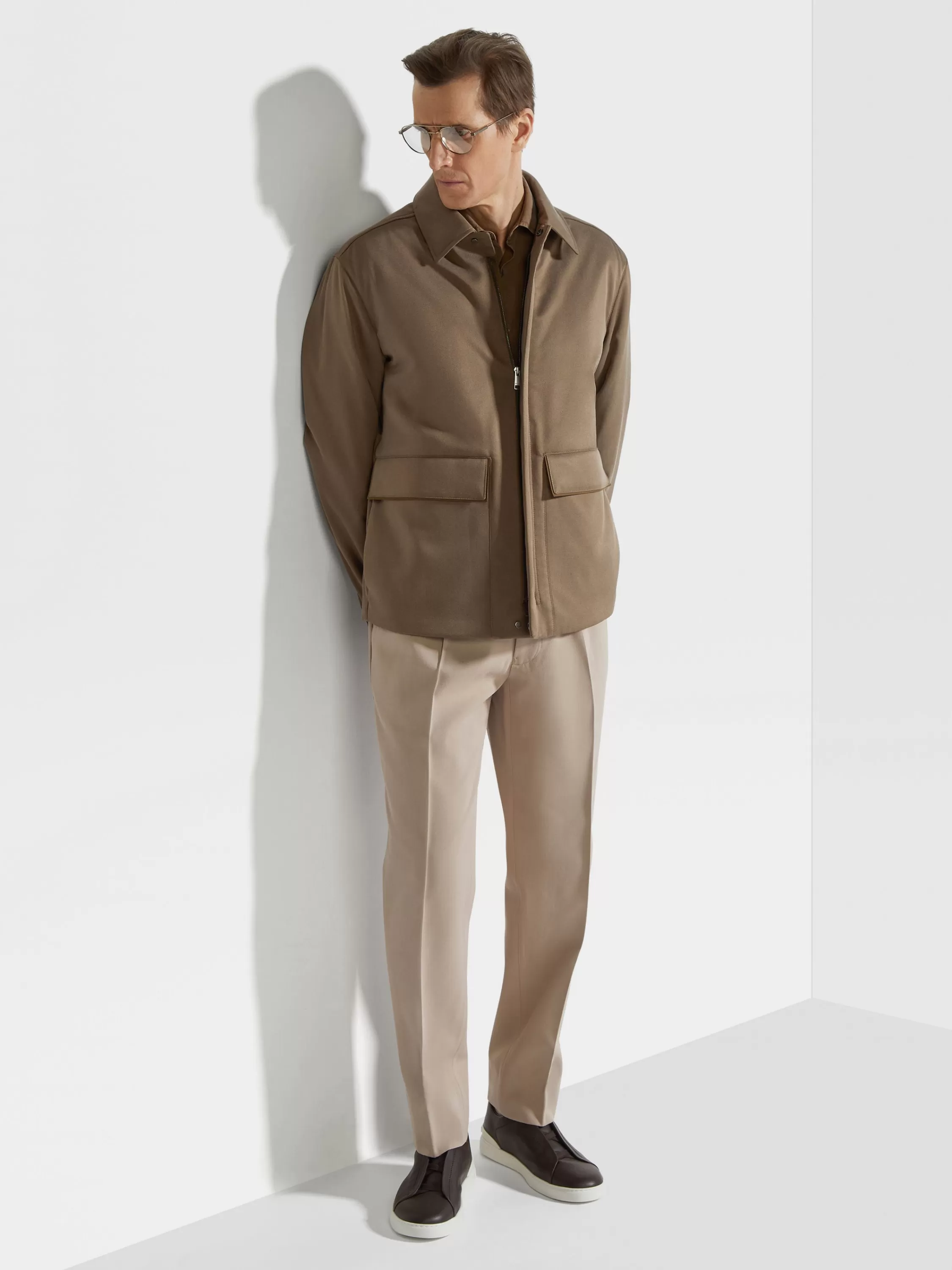 Discount Blouson aus Seide und Kaschmir Jacken Und Mäntel