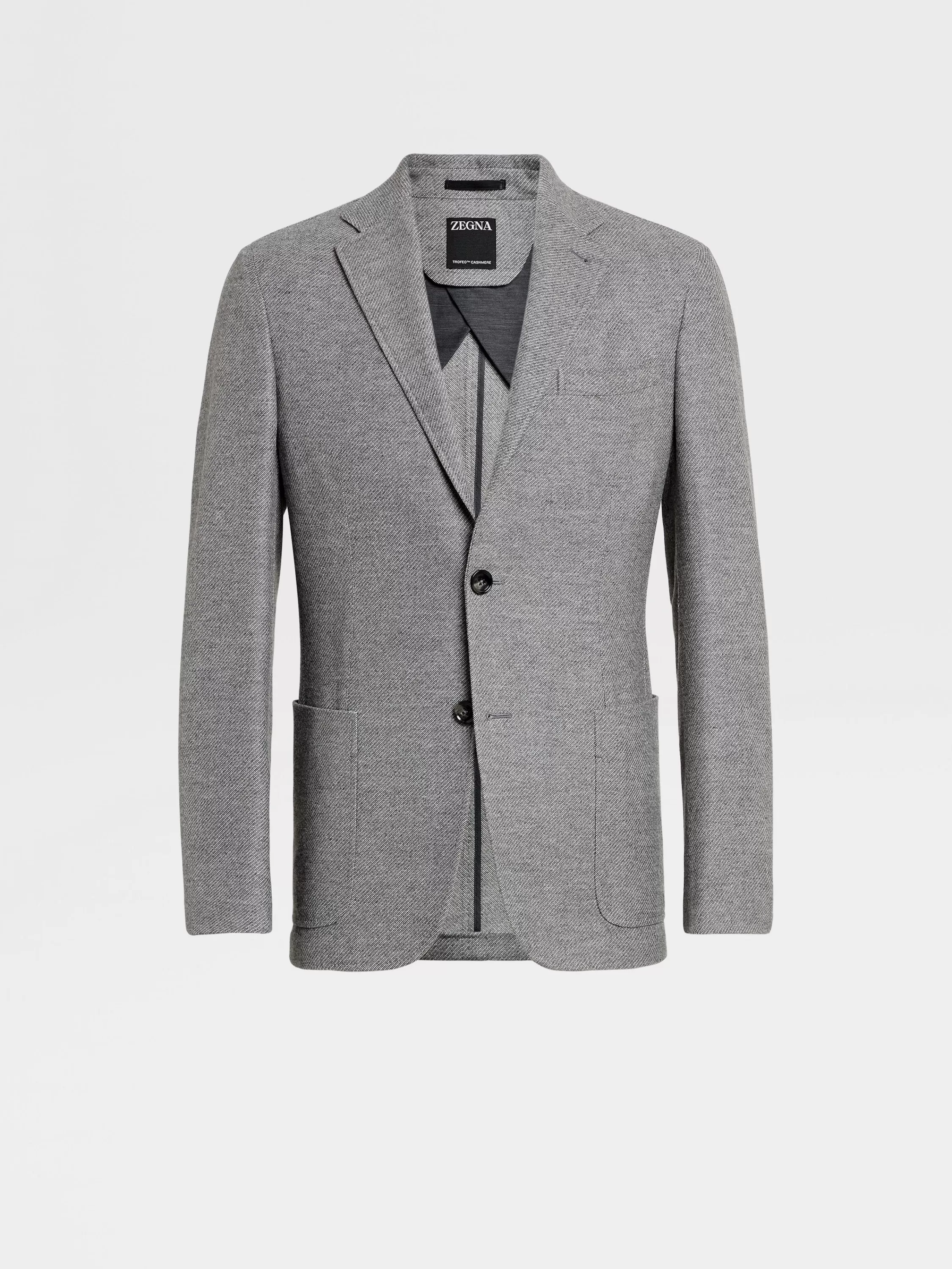 Shop Chore Hemdjacke aus Trofeo™ Cashmere in meliertem Grau Jacketts