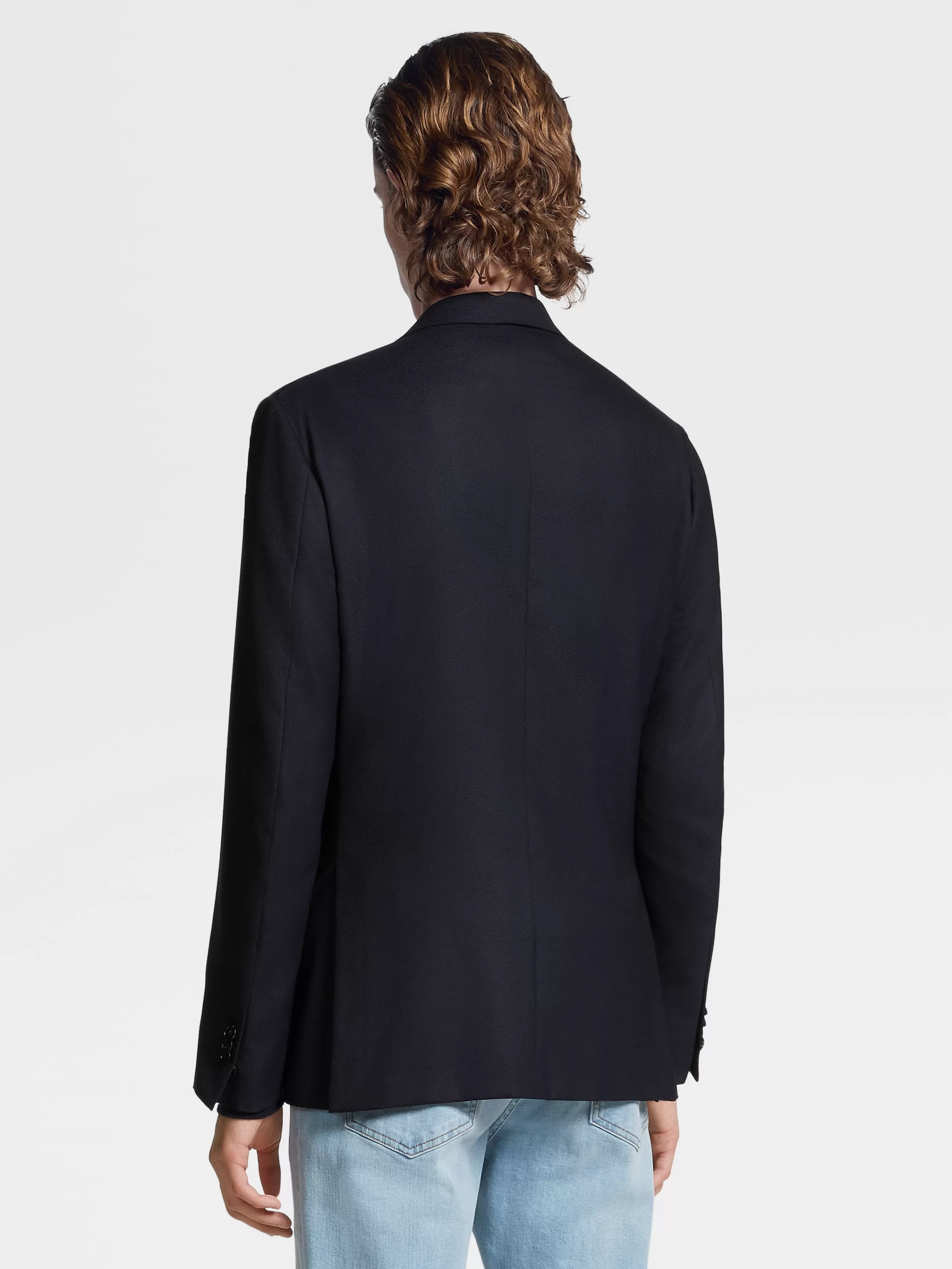 Best Elastische Jacke aus Trofeo™ Comfort Wolle und Seide in Jacketts