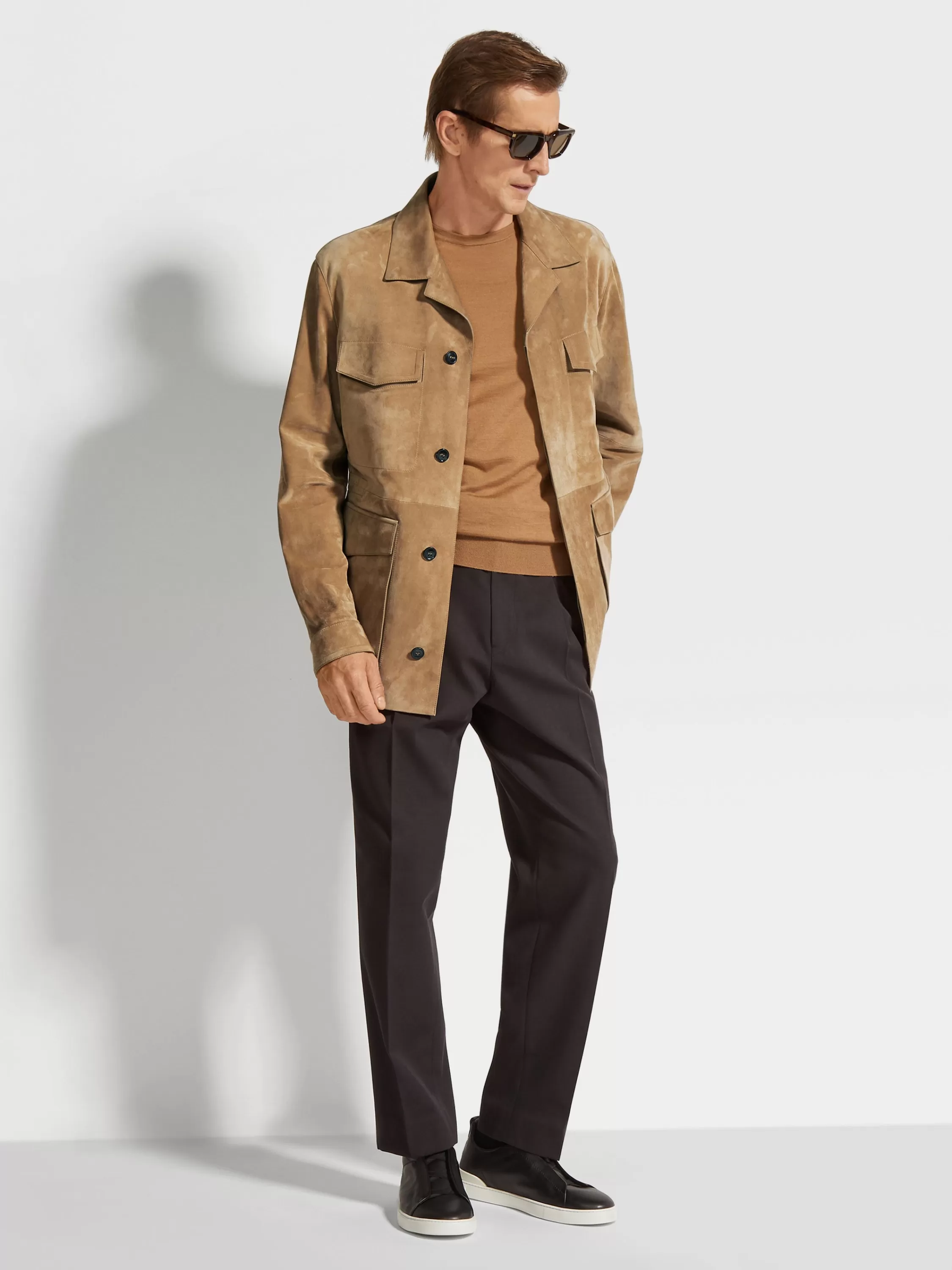 Flash Sale Feldjacke aus Veloursleder Overshirts Und Chore-jacken