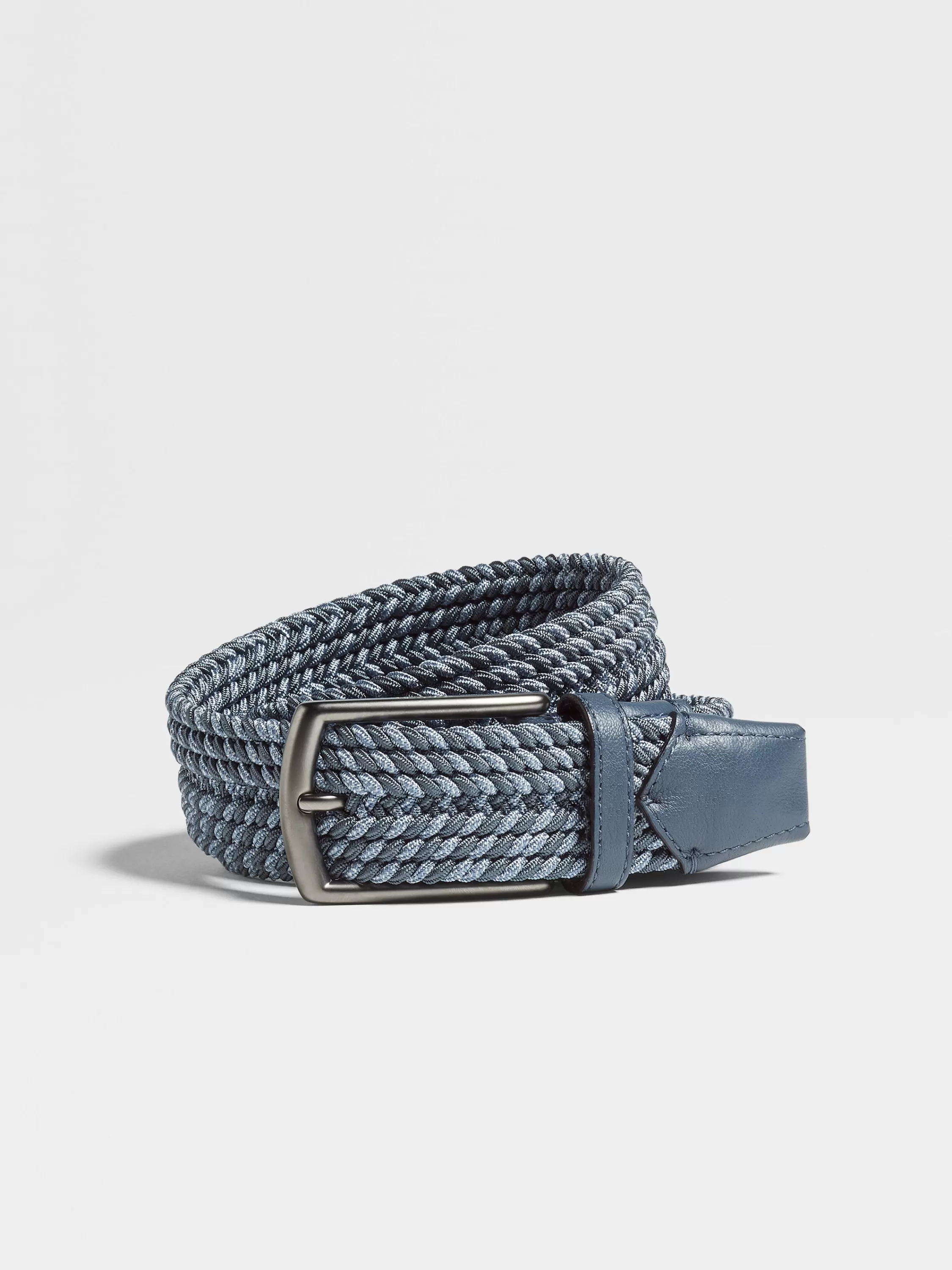 Outlet Gürtel aus Rayon in Hellblau und Blau Gürtel