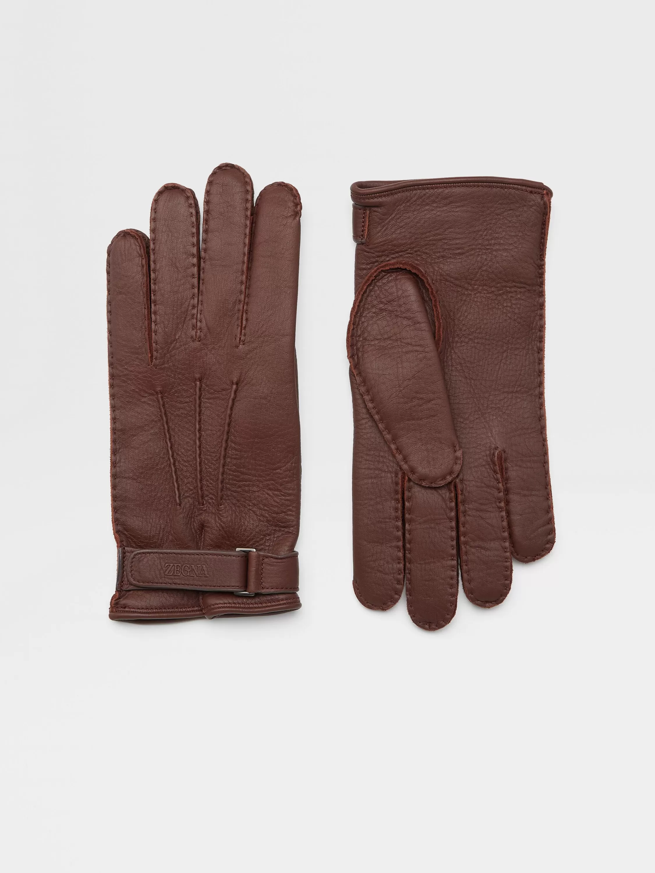 Clearance Handschuhe aus Hirschleder in Dunklem Foliage Handschuhe, Schals Und Hüte