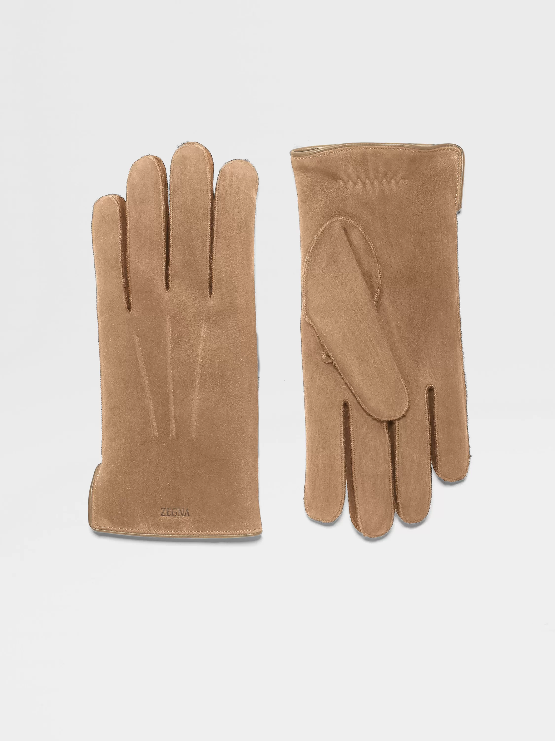 Discount Handschuhe aus Veloursleder in Handschuhe, Schals Und Hüte