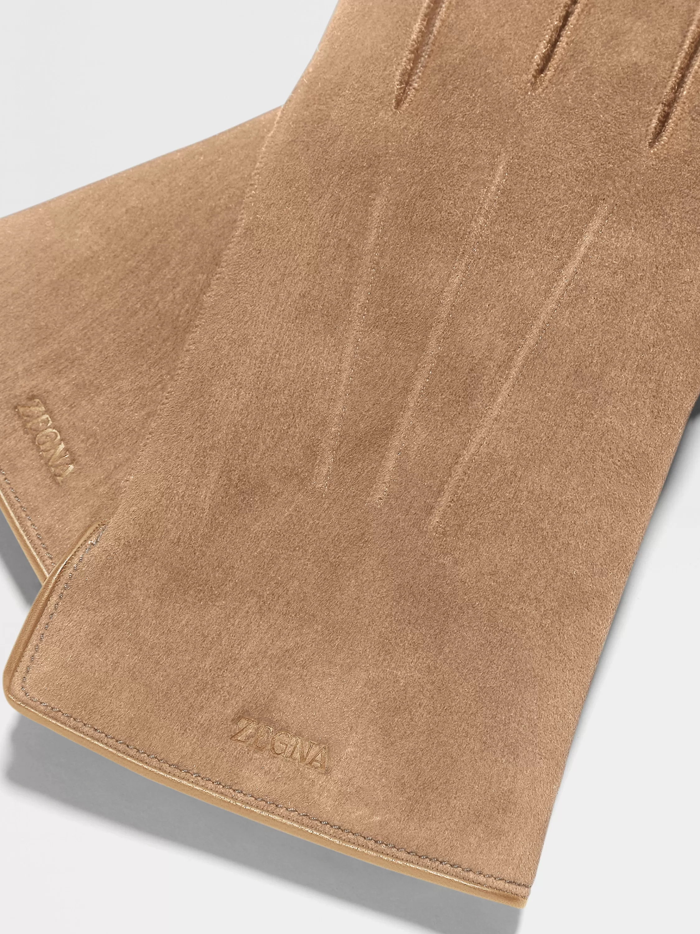 Discount Handschuhe aus Veloursleder in Handschuhe, Schals Und Hüte