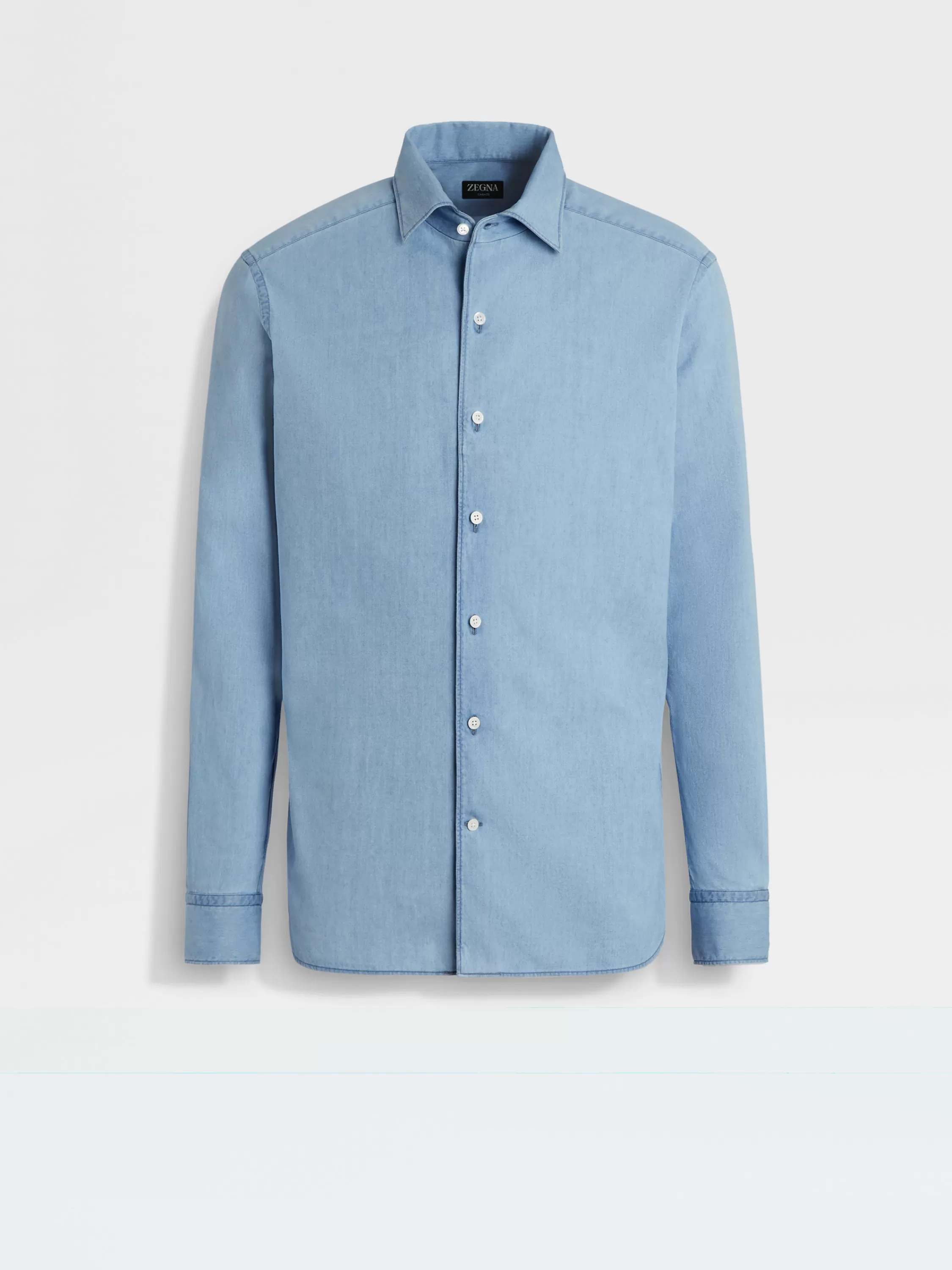 Flash Sale Hemd aus gebleichtem Baumwolldenim Hemden
