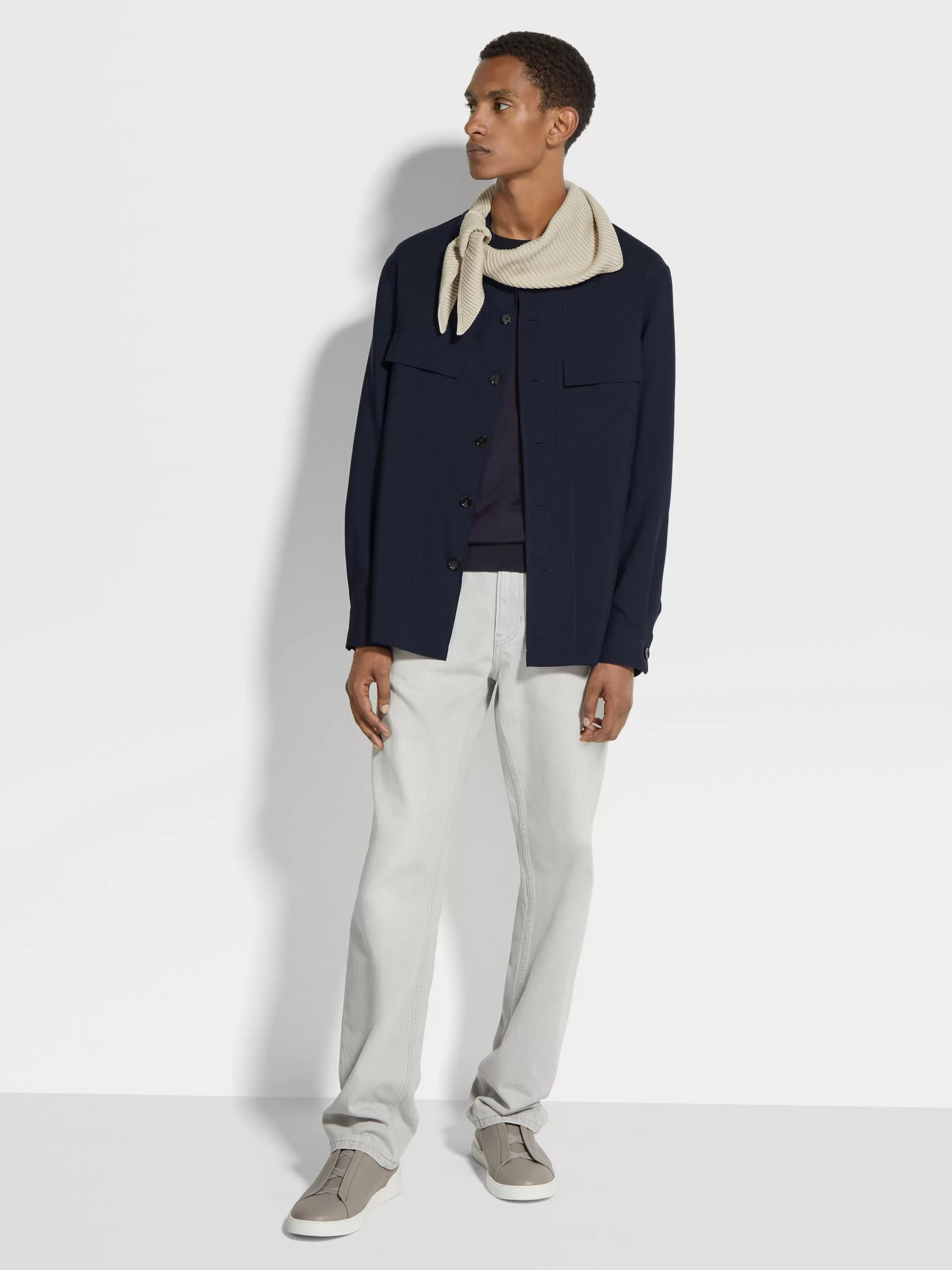 Discount Hemdjacke aus Kaschmir Overshirts Und Chore-jacken