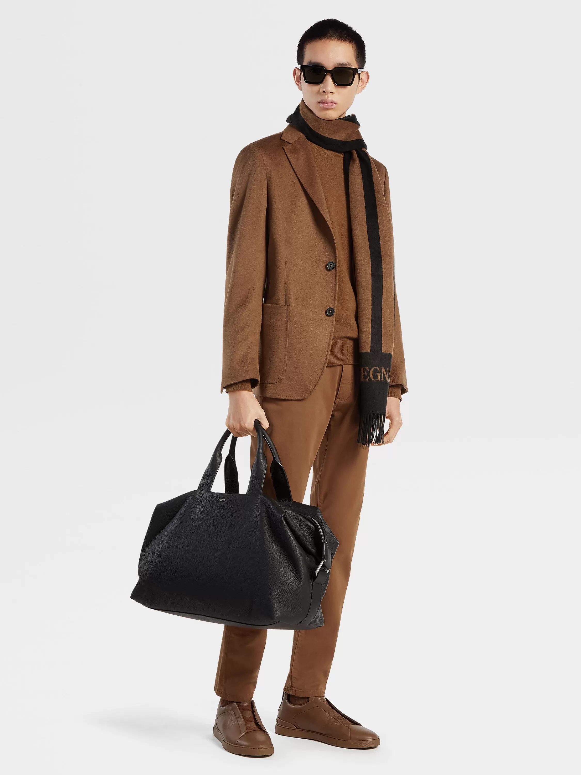 Store Hemdjacke aus Oasi Cashmere in Dunklem Foliage Jacketts