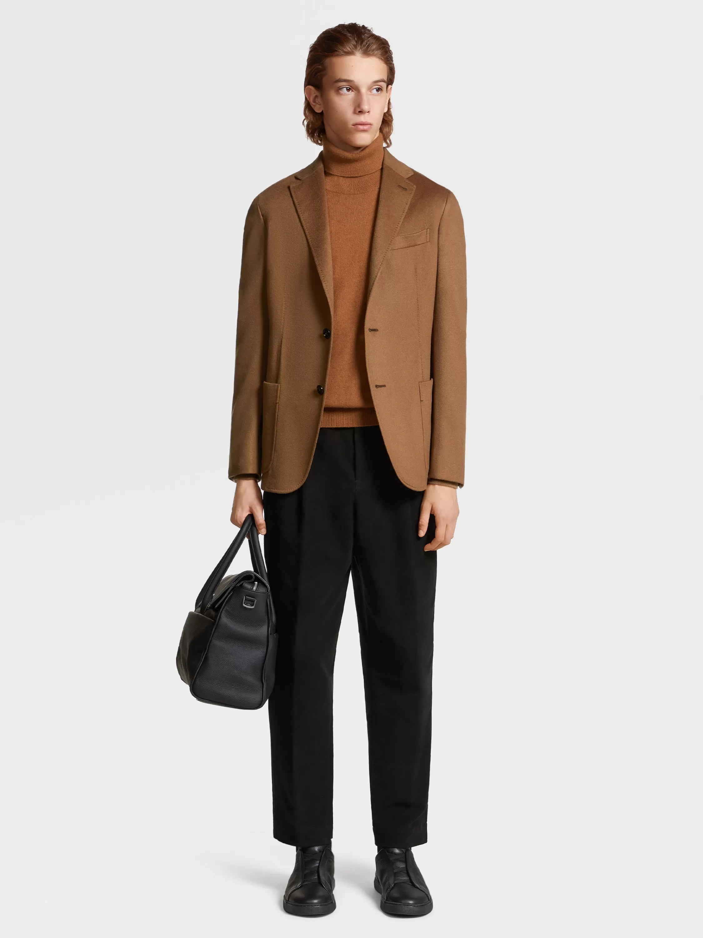 Cheap Hemdjacke aus Oasi Cashmere in Dunklem Foliage Jacketts