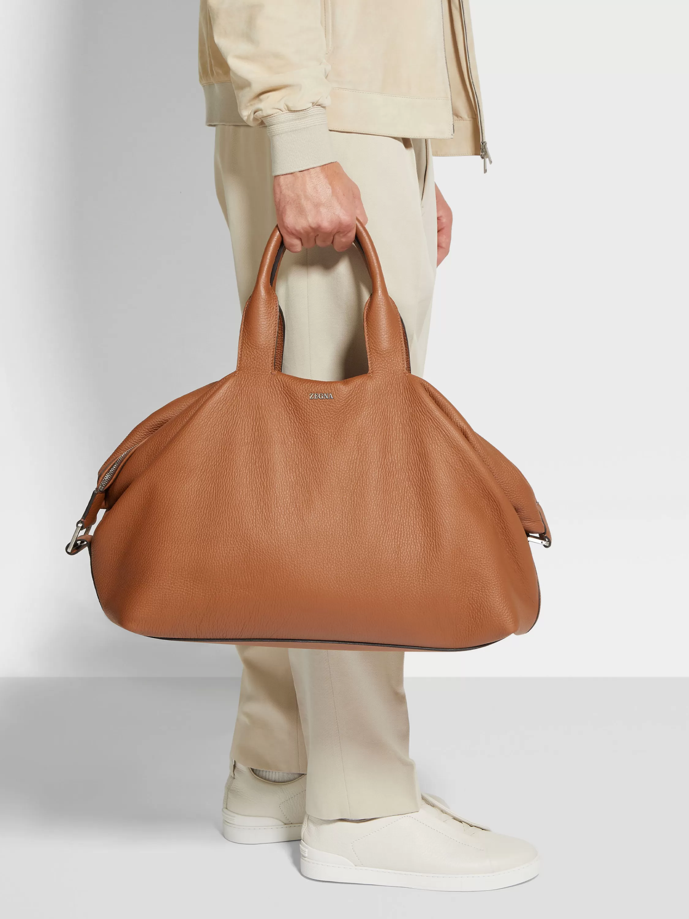 Best Sale Holdall Raglan Reisetasche aus Hirschleder in Taschen Und Portemonnaies