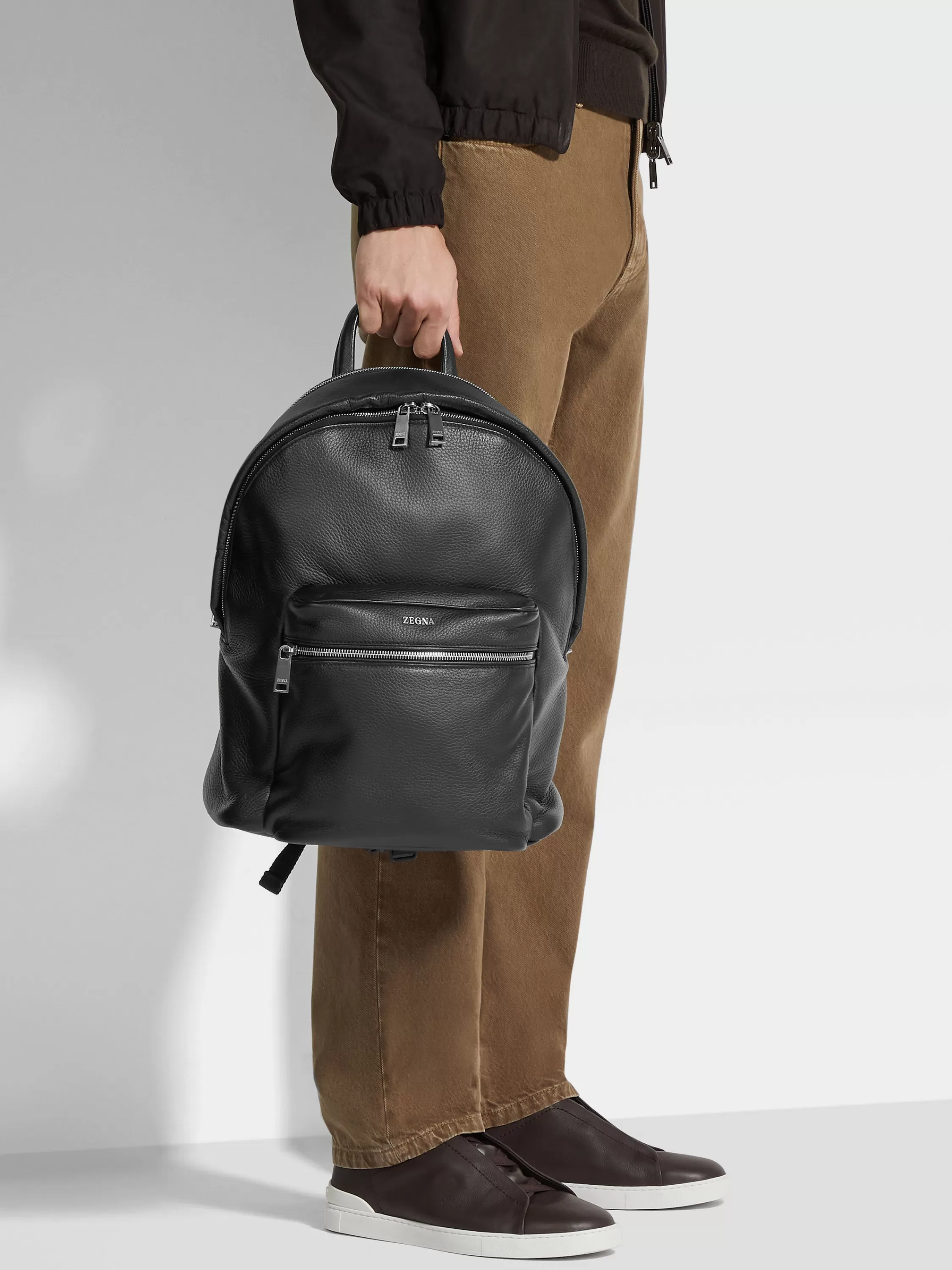 Online Hoodie Rucksack aus Hirschleder in Taschen Und Portemonnaies