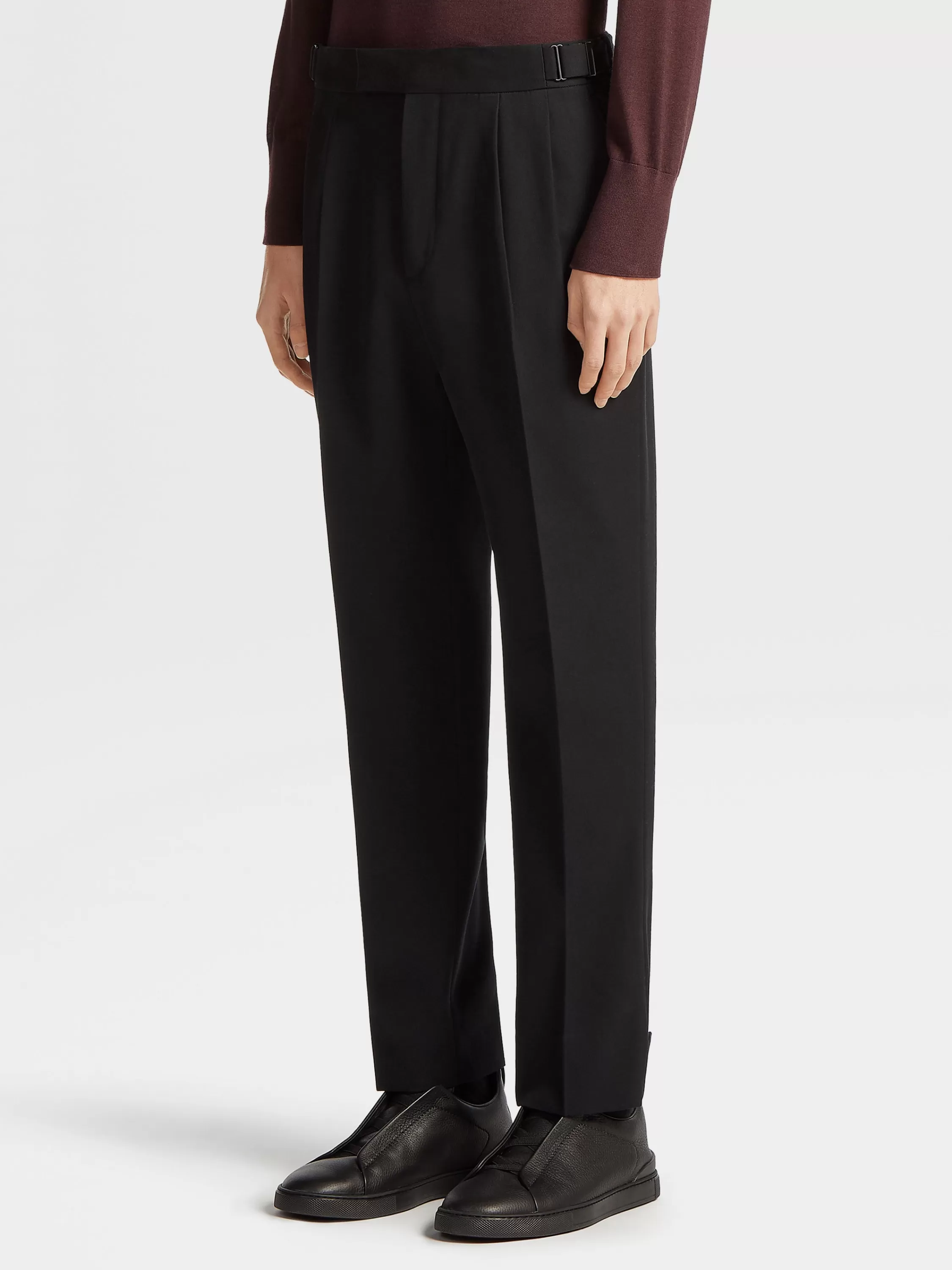 Fashion Hose aus Baumwolle und Wolle in Hosen