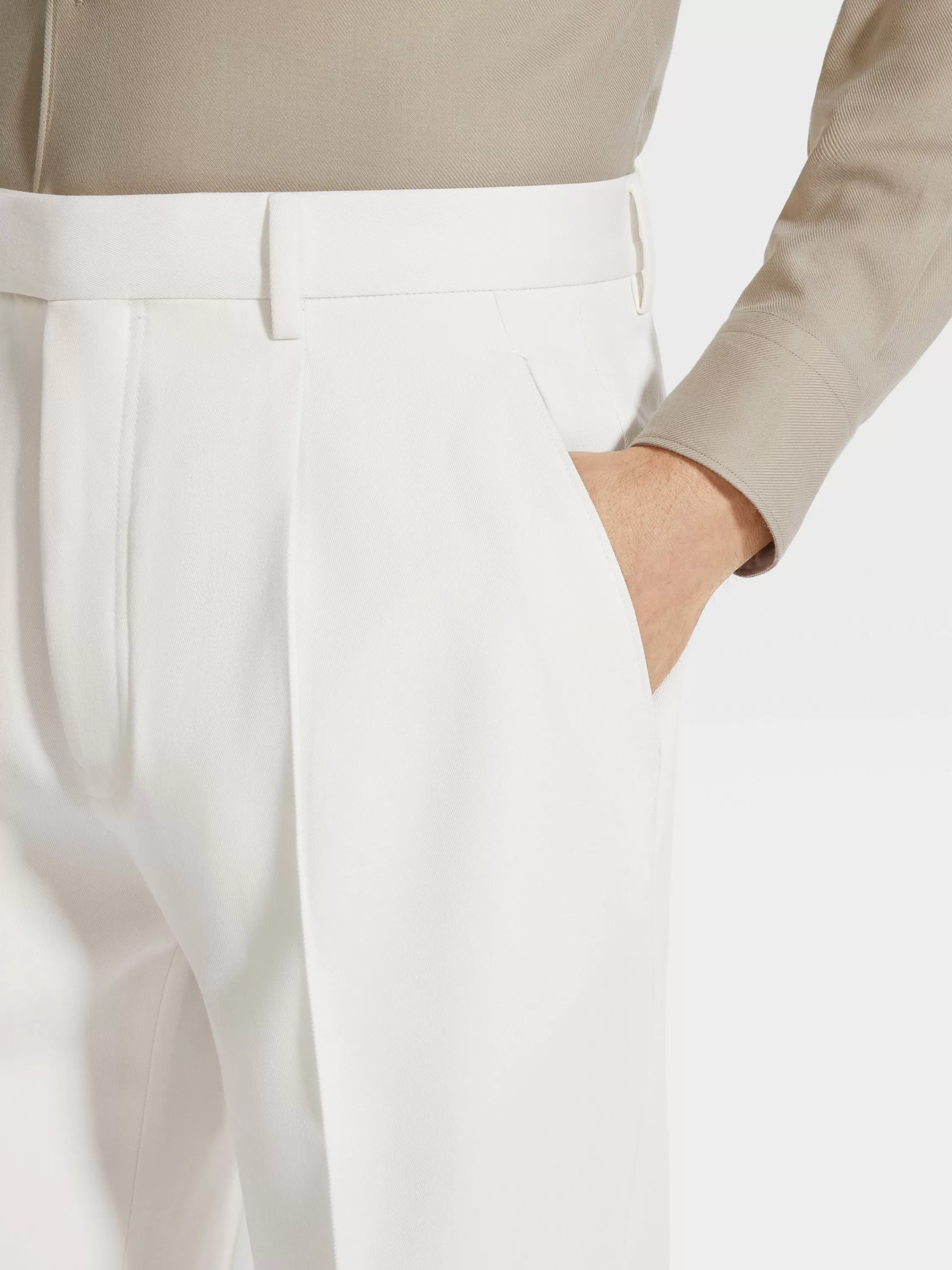 Clearance Hose aus Baumwolle und Wolle in Hosen