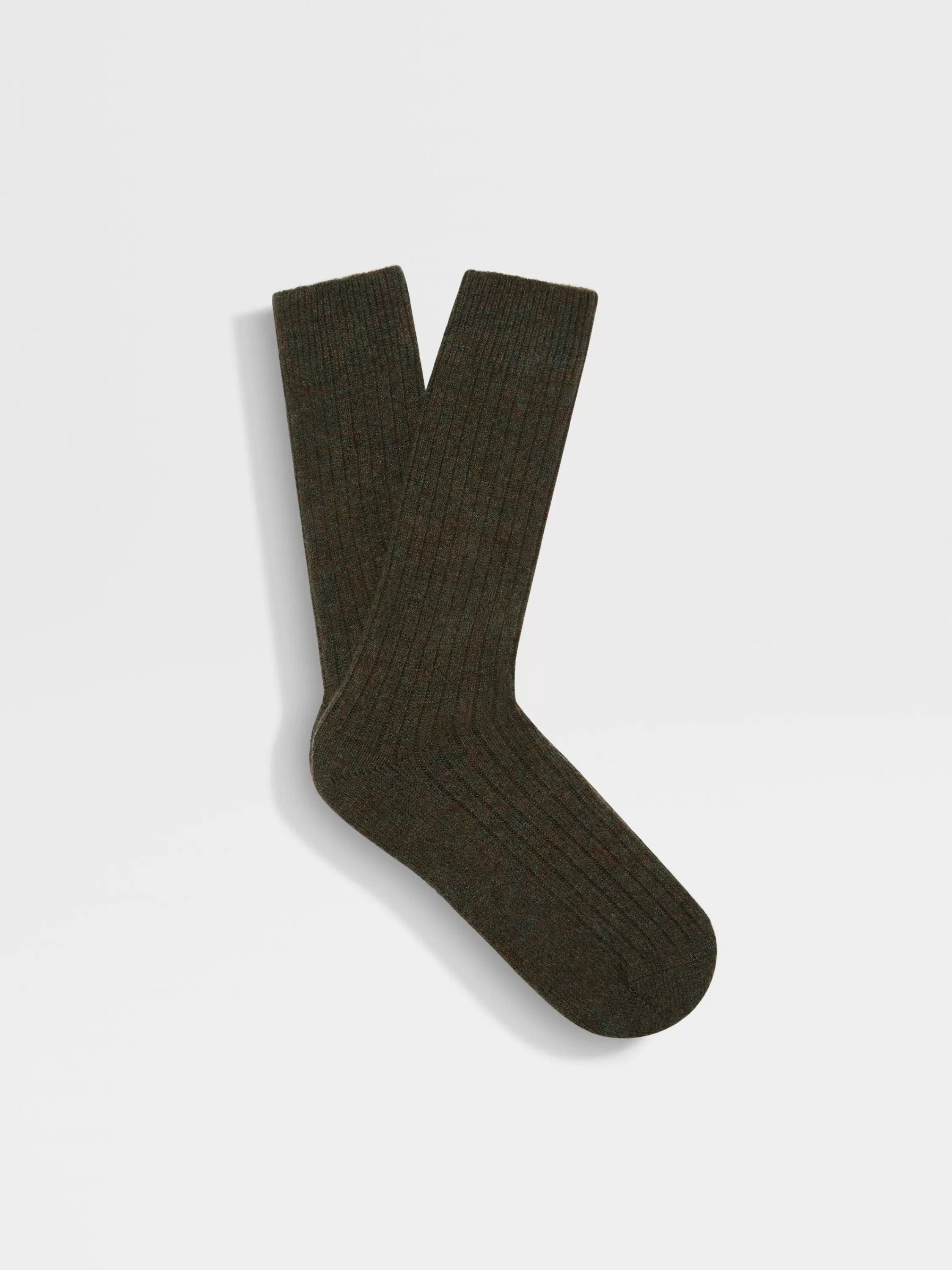 Cheap Hose aus Kaschmirmischung in meliertem Grün Unterwäsche Und Socken | Unterwäsche Und Socken
