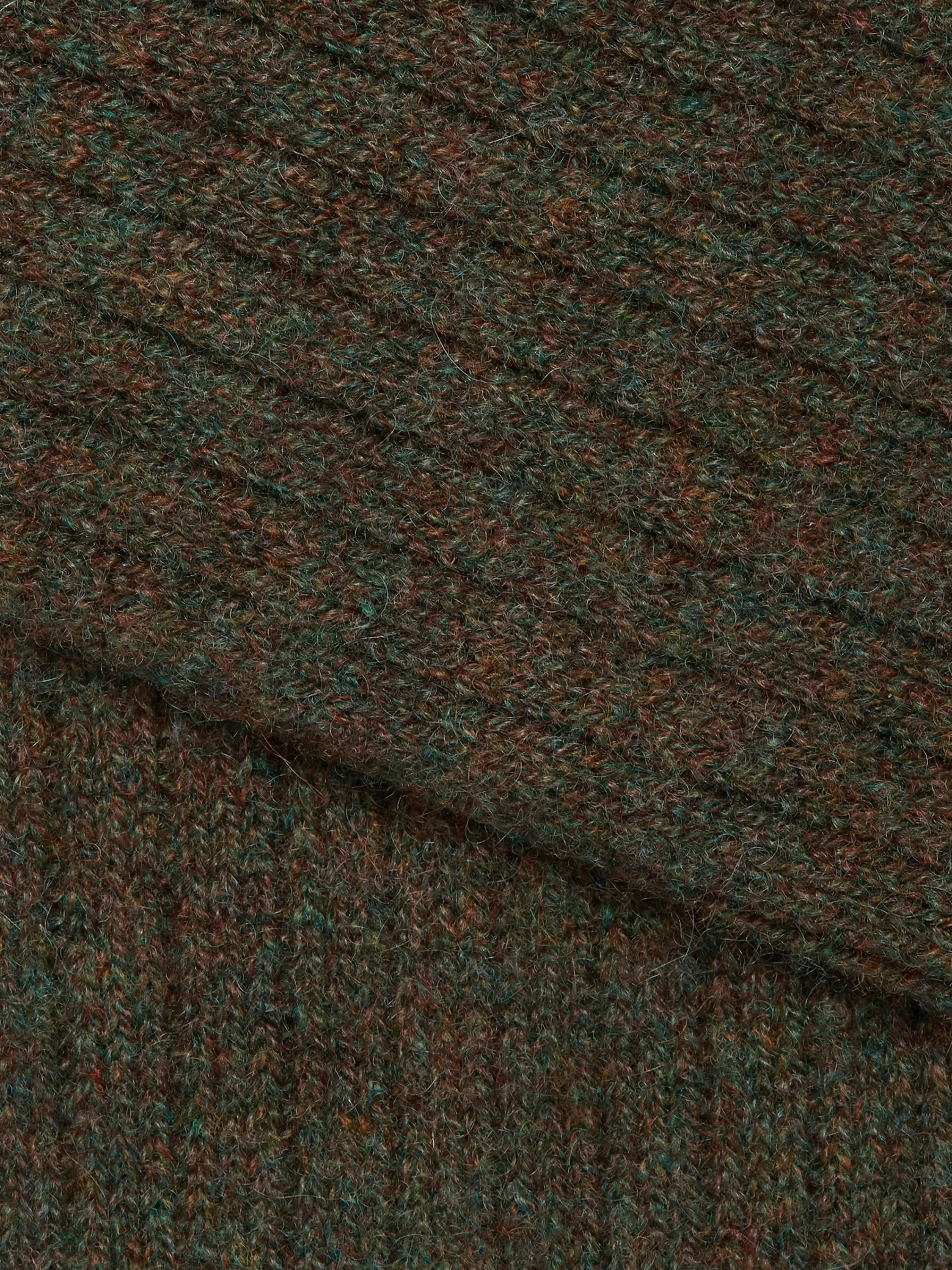 Cheap Hose aus Kaschmirmischung in meliertem Grün Unterwäsche Und Socken | Unterwäsche Und Socken