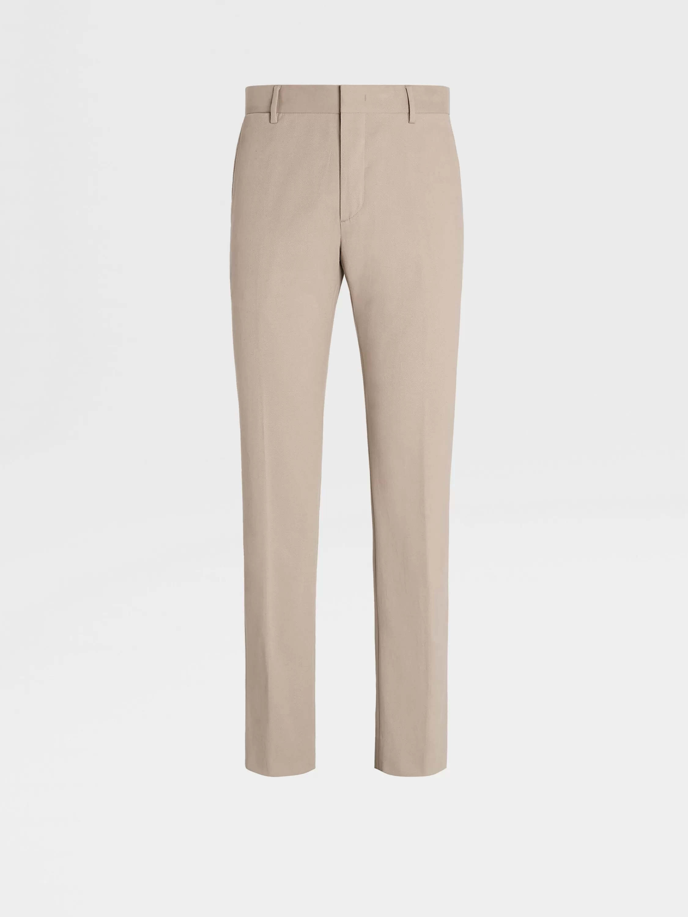 Store Hose aus Winter Chino Baumwollmischung in hellem Taupe Hosen