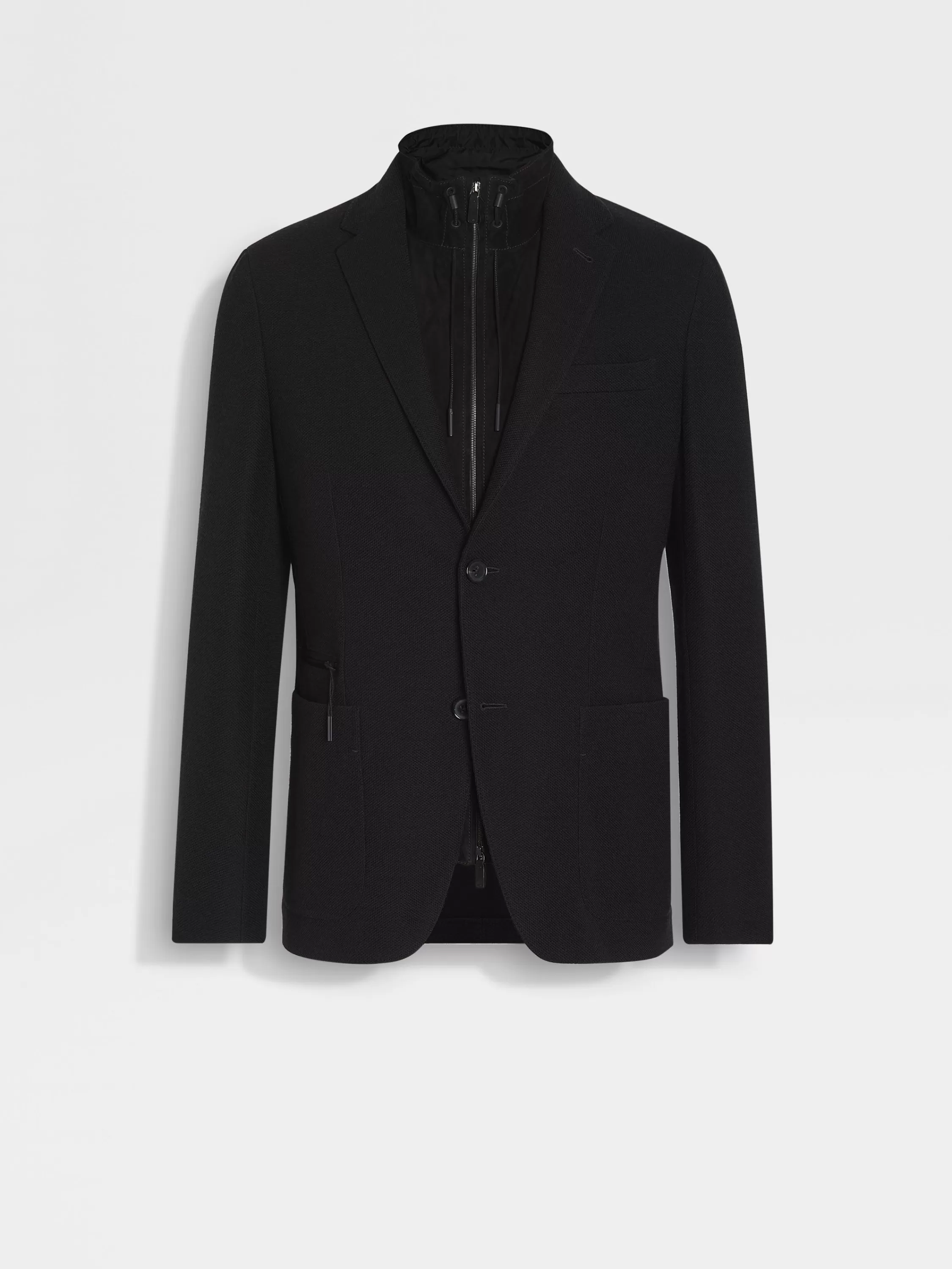 Store Jacke aus High Performance™ Jersey-Wollmischung in Jacketts