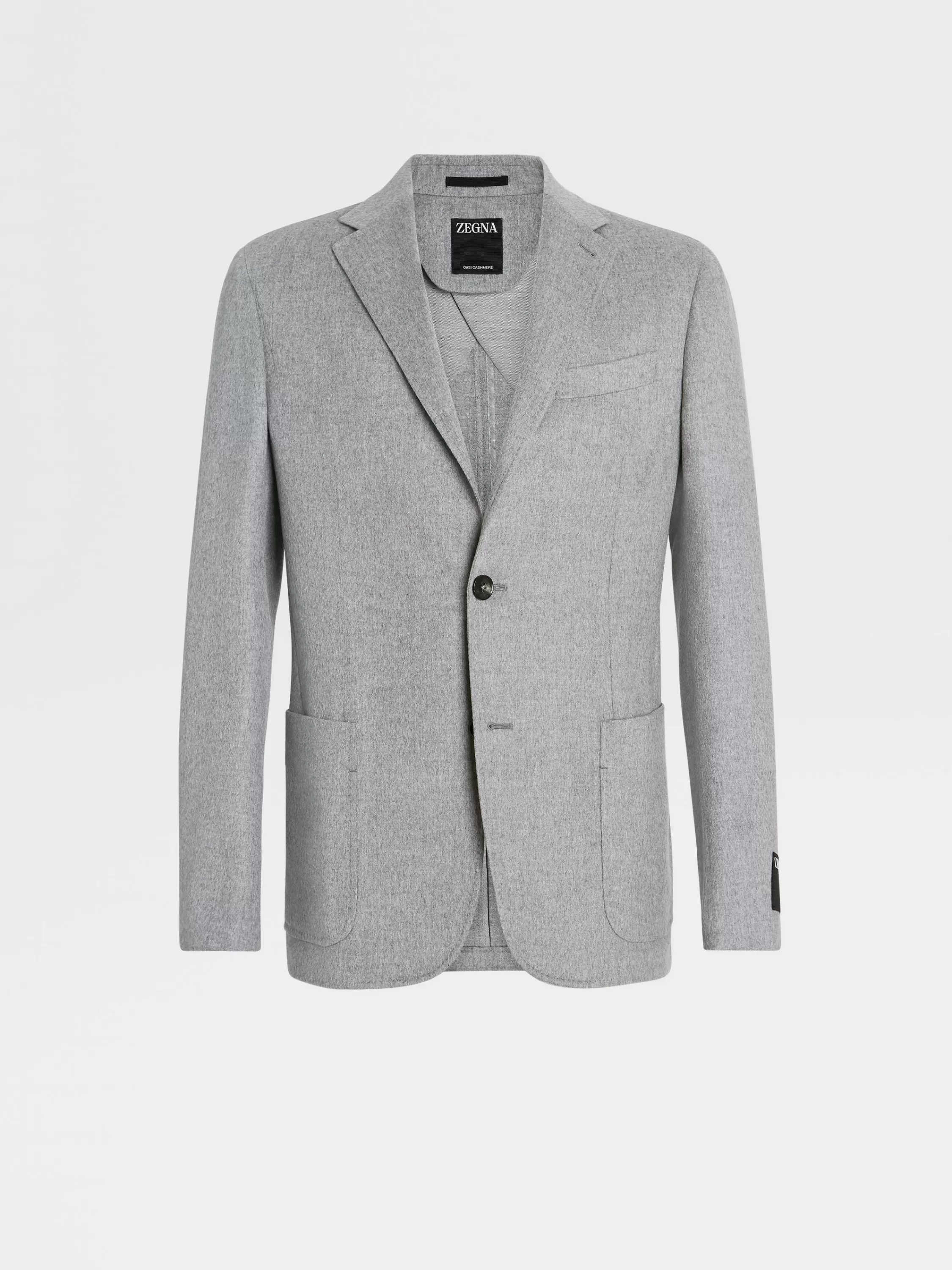 Discount Jacke aus Oasi Cashmere in meliertem Grau Jacketts