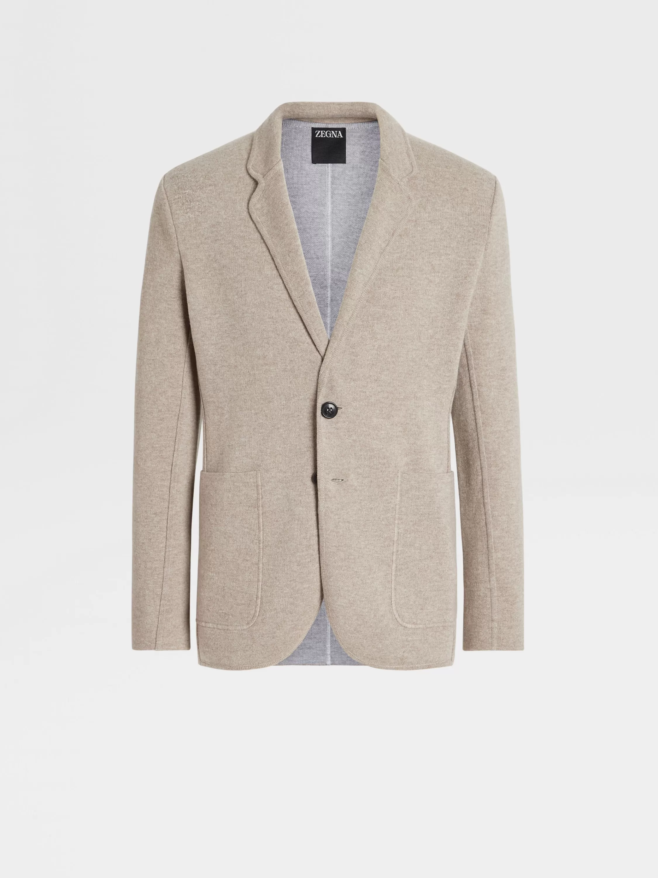 Hot Jacke aus Pure Cashmere in hellem Taupe Jacketts
