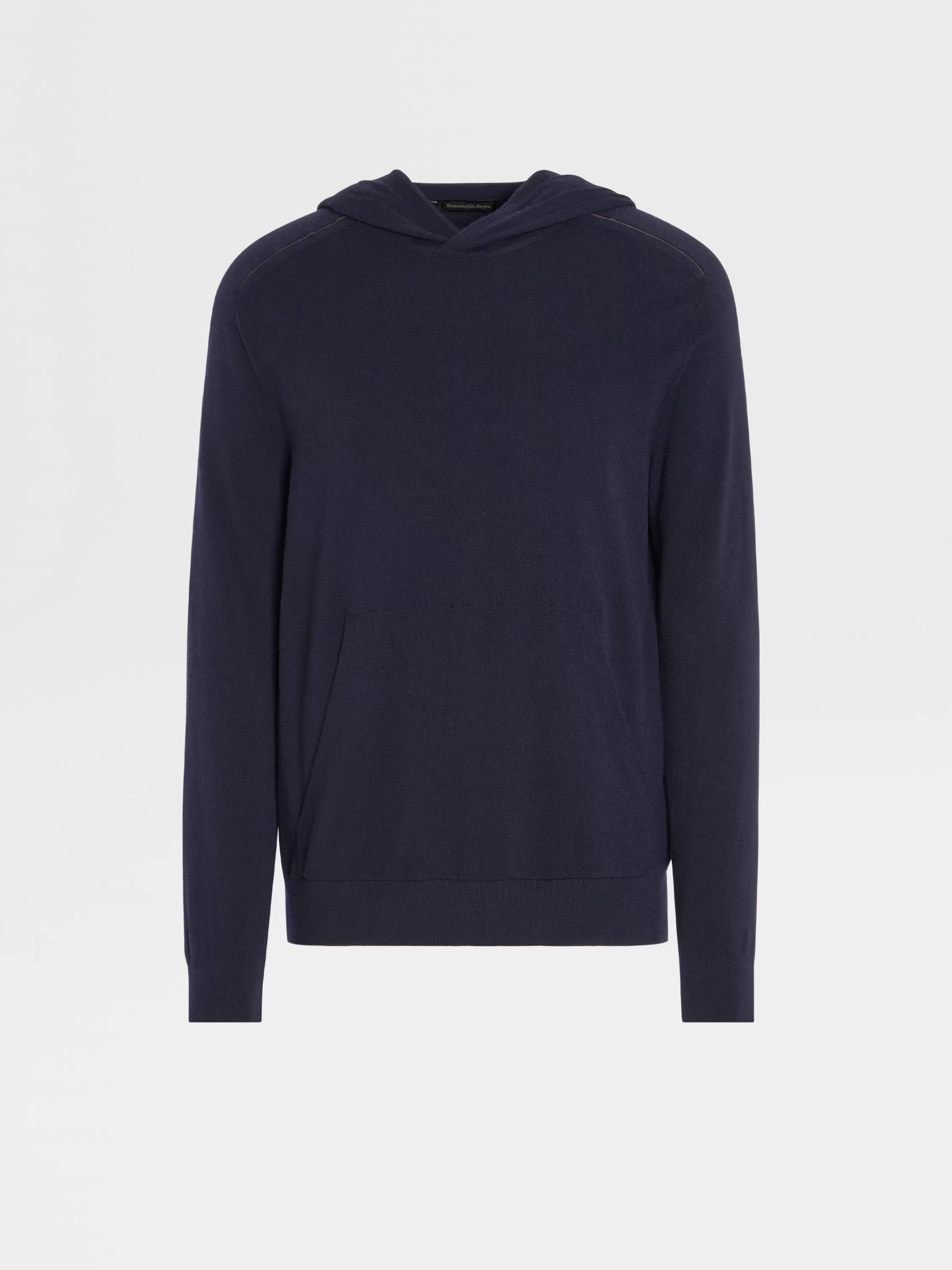 Fashion Navy Blue 12milmil12 Wool Hoodie Strickwaren