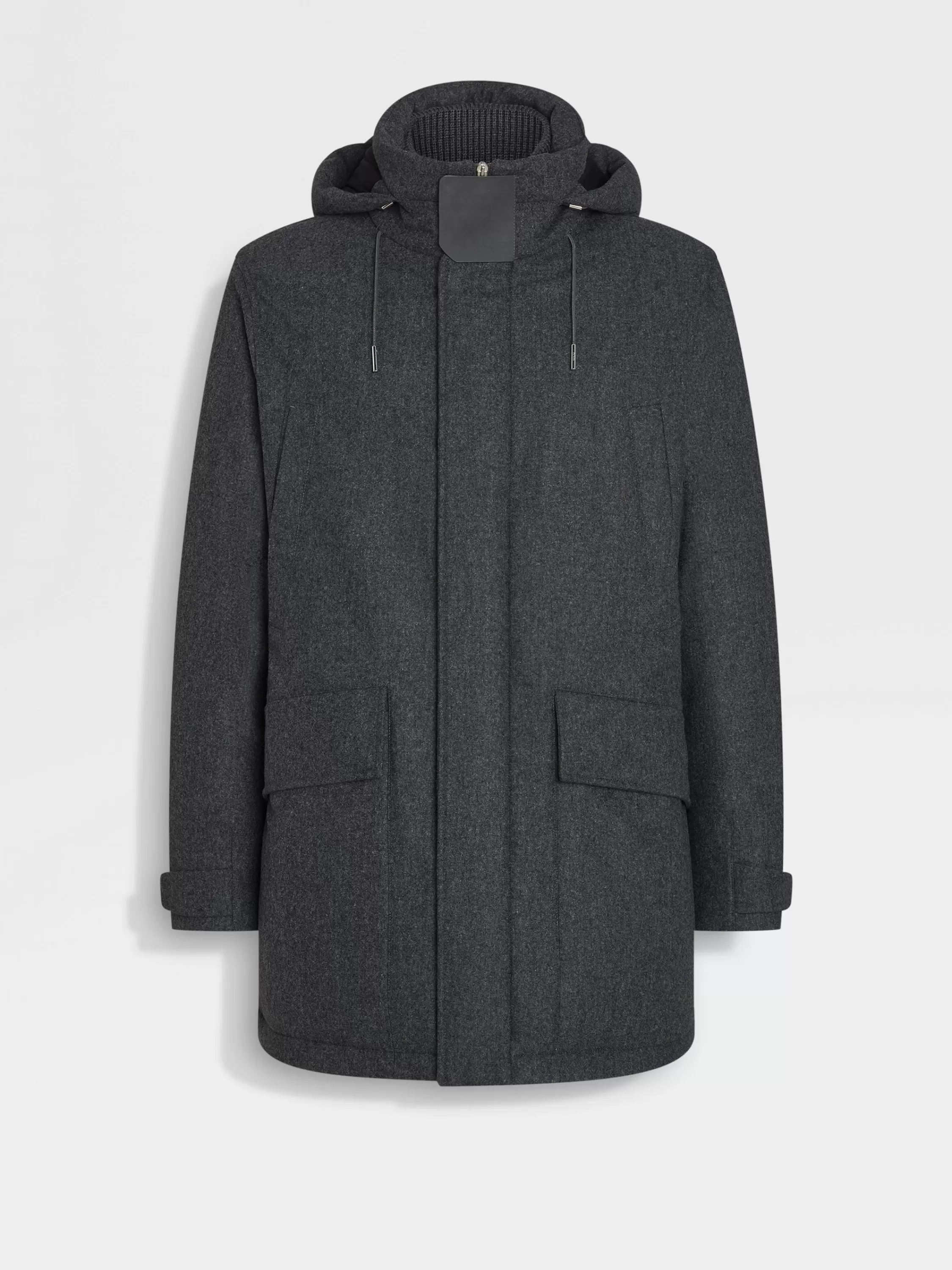 Outlet Parka aus technischer Merinowolle Jacken Und Mäntel