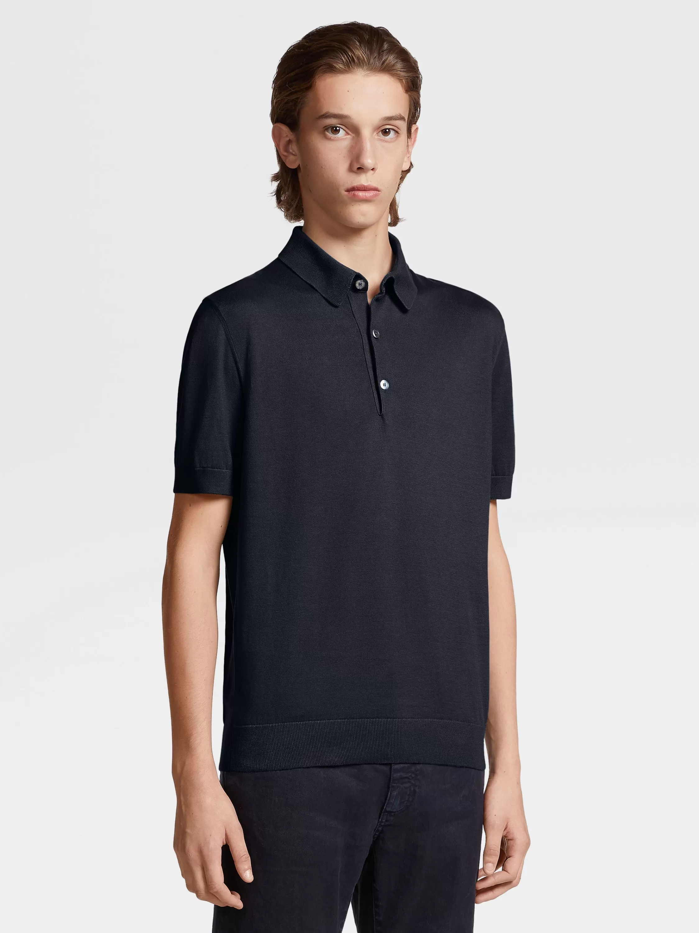 Sale Poloshirt aus Premium Cotton in Strickwaren