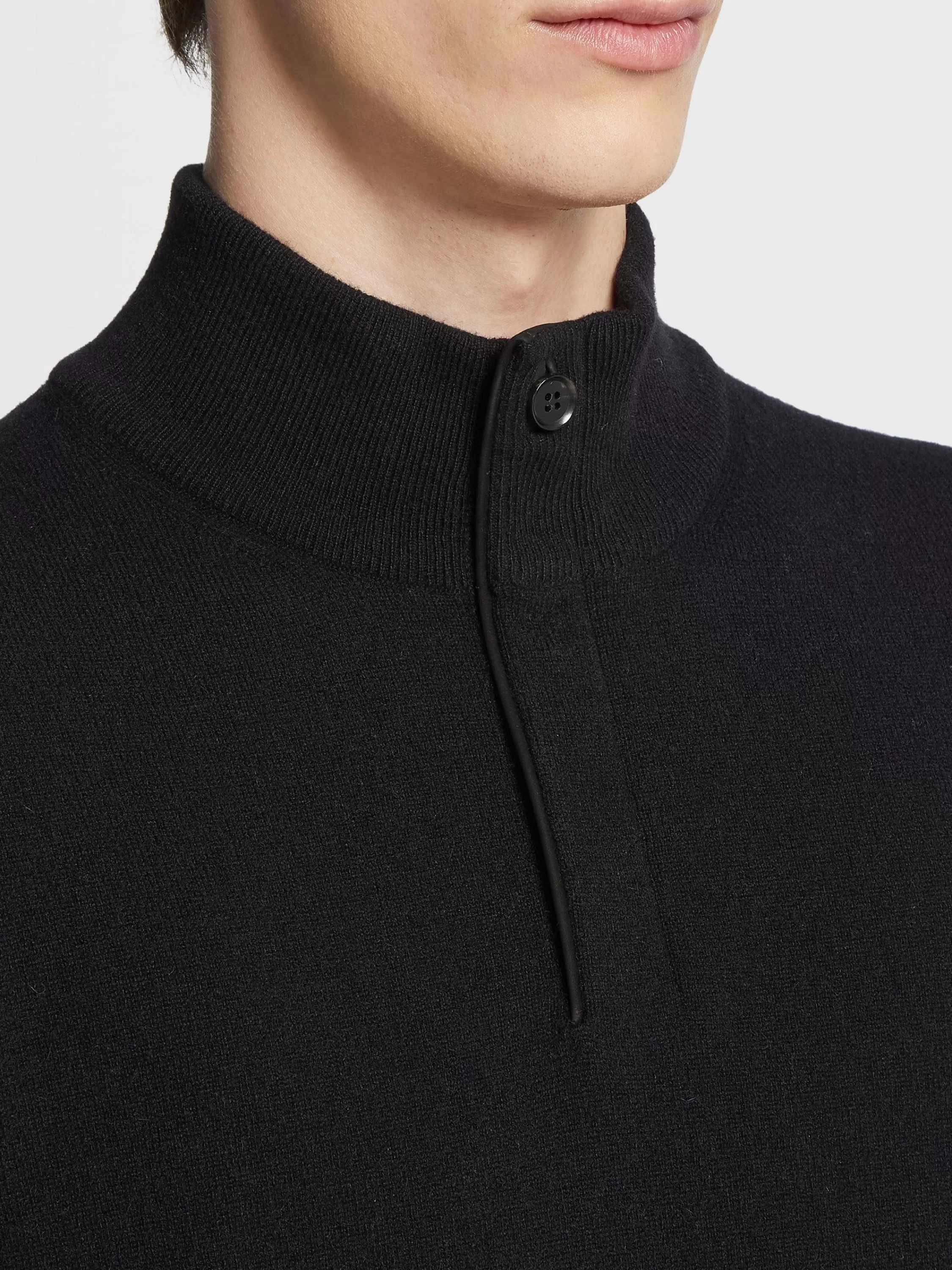 Cheap Pullover aus Oasi Cashmere mit Stehkragen und Reißverschluss in Strickwaren