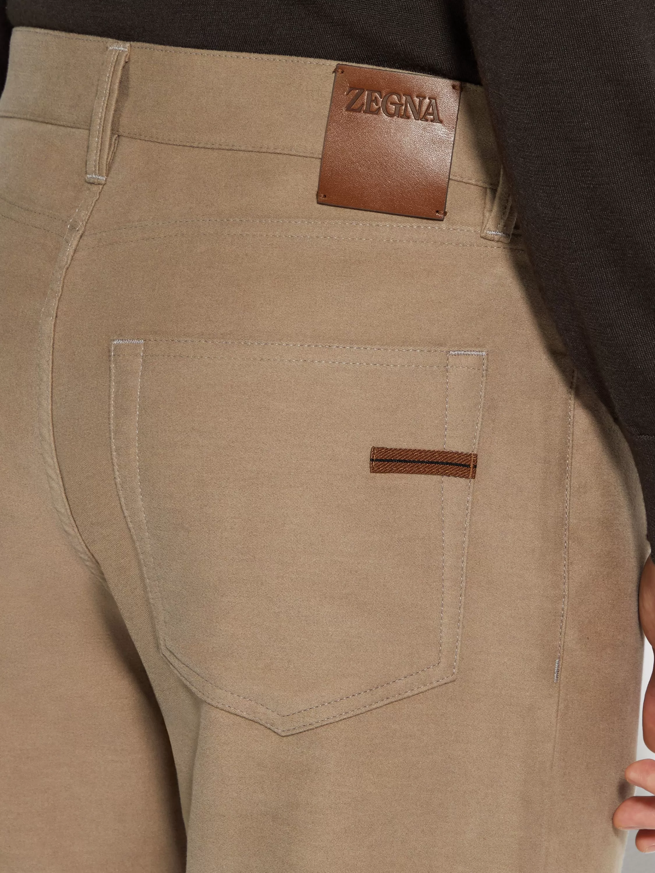 Best Sale Roccia Hose aus Baumwolle und Kaschmir in Jeans