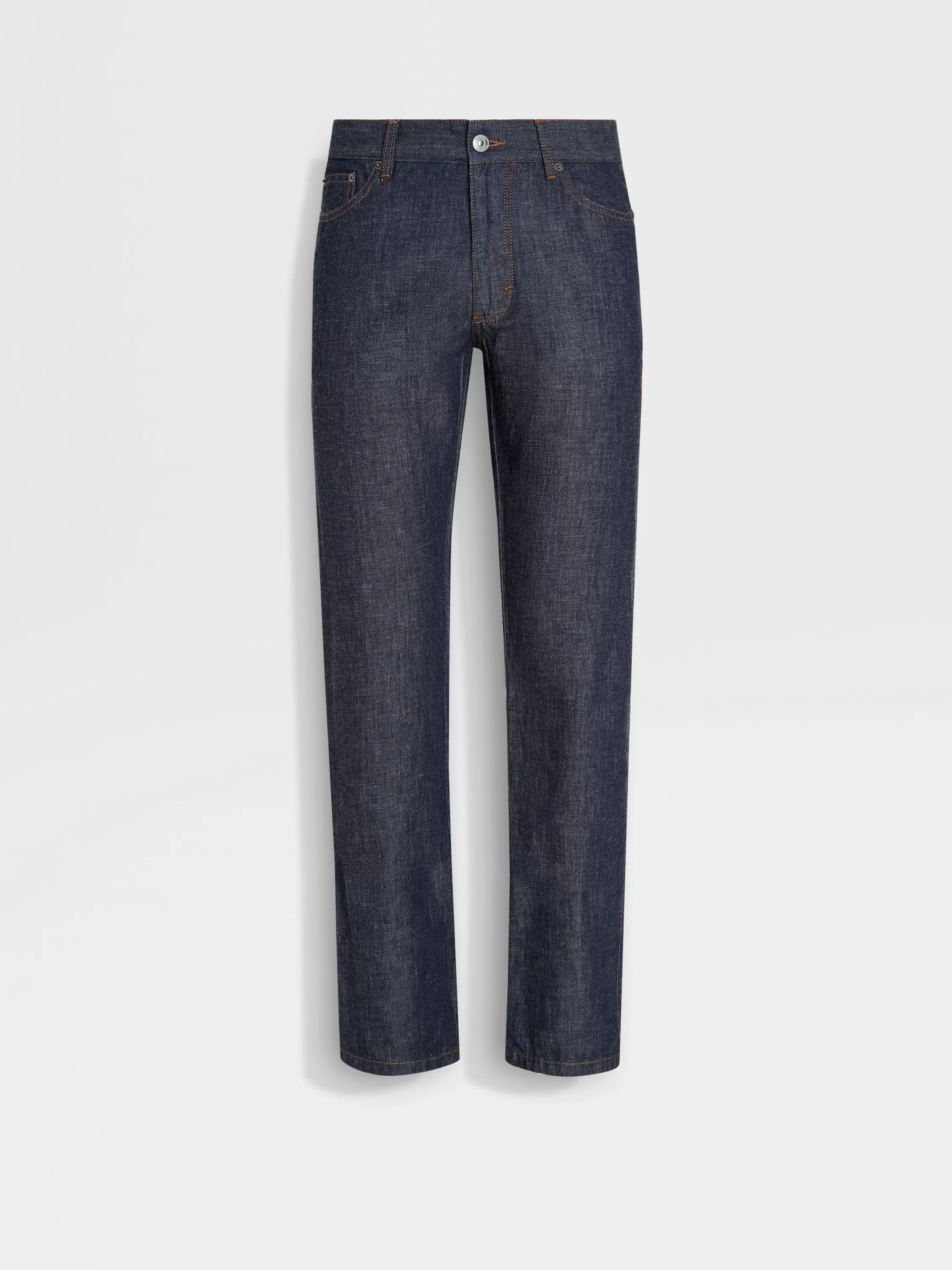 Discount Roccia Jeans aus Baumwolle und Leinen mit Rinse-Waschung in Jeans