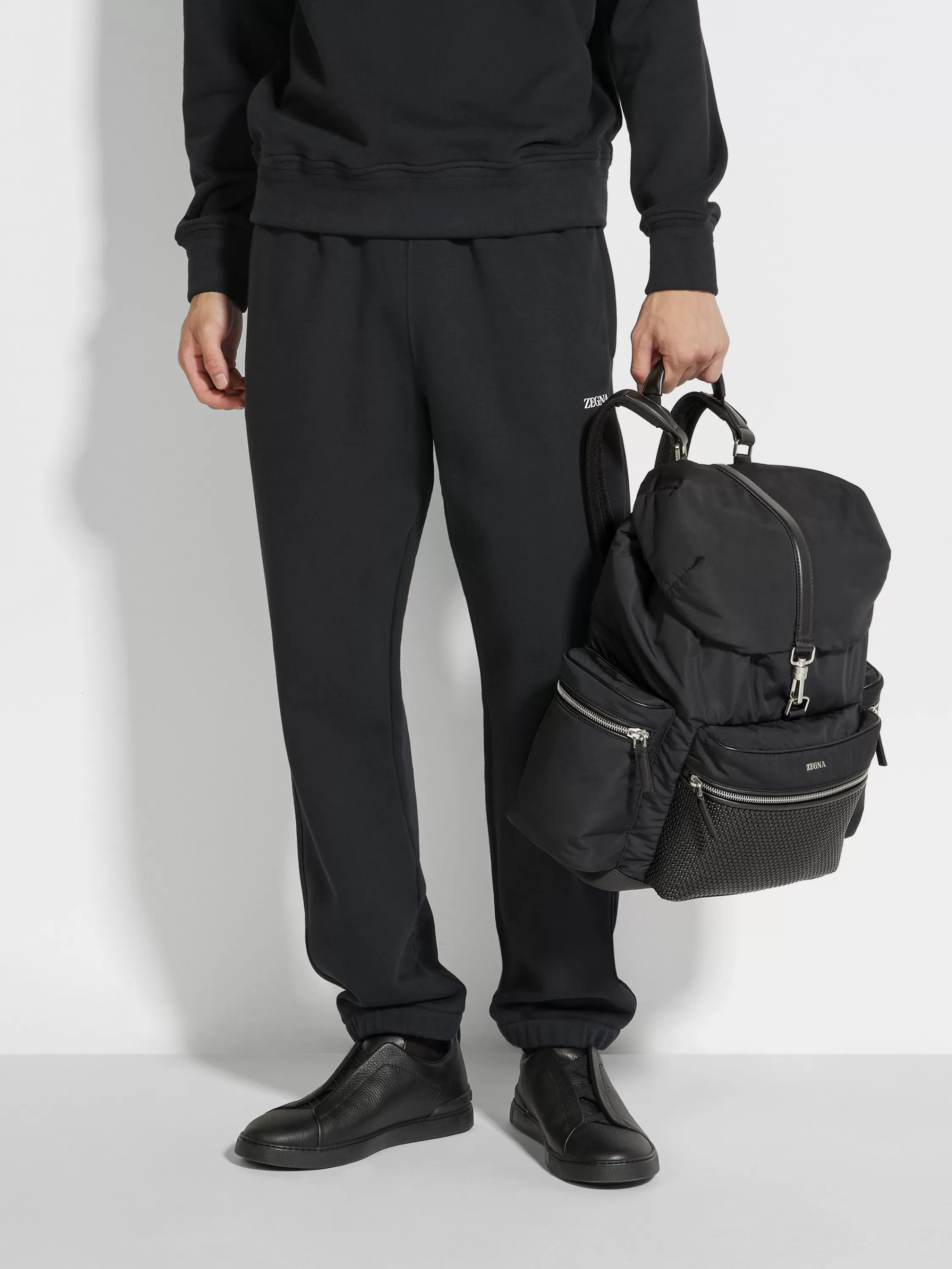 Sale Rucksack aus PELLETESSUTA™ Leder und technischem Material in Taschen Und Portemonnaies