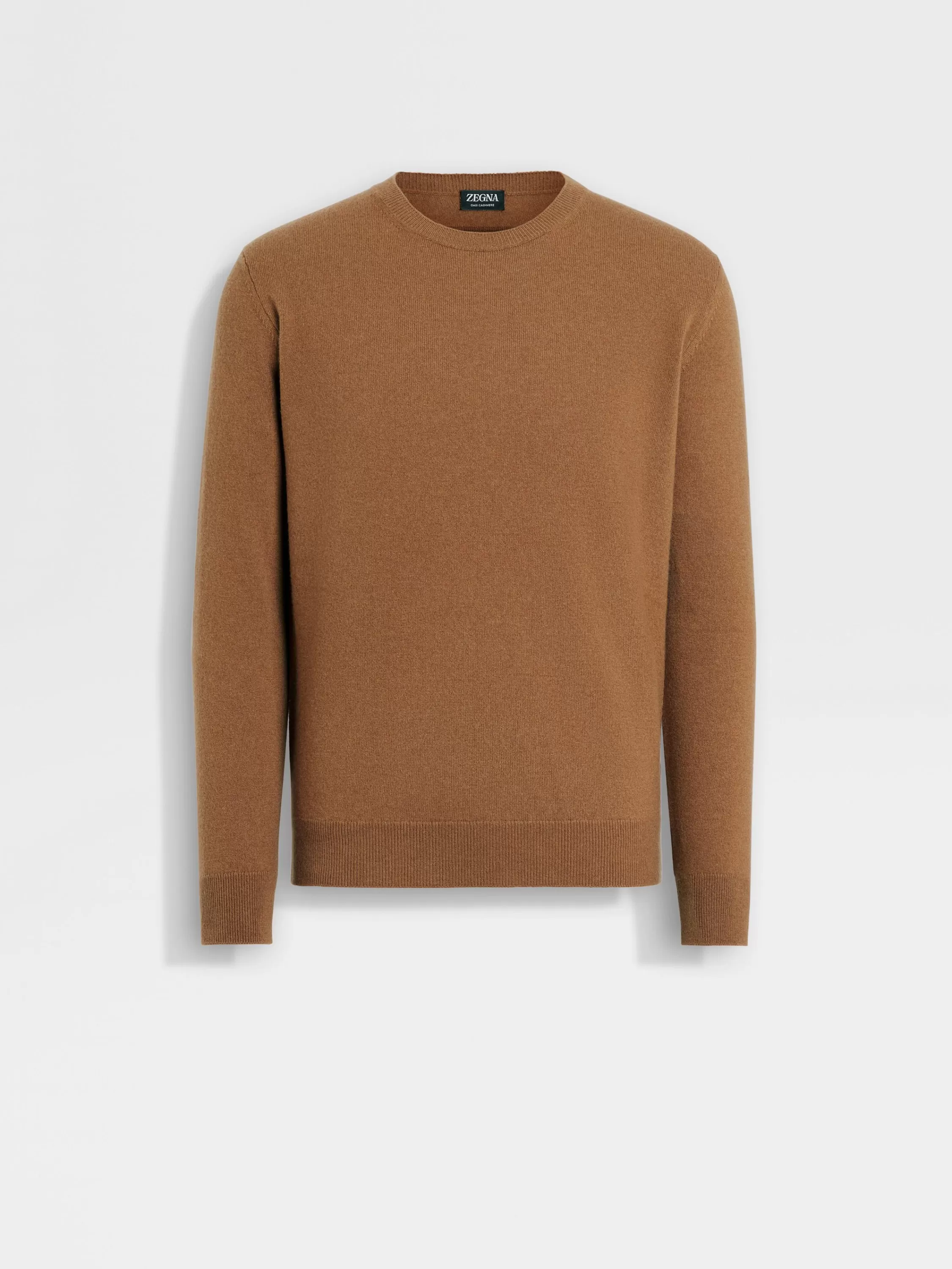 Discount Rundhalspullover aus Oasi Cashmere in Meliertem Dunklem Foliage Strickwaren