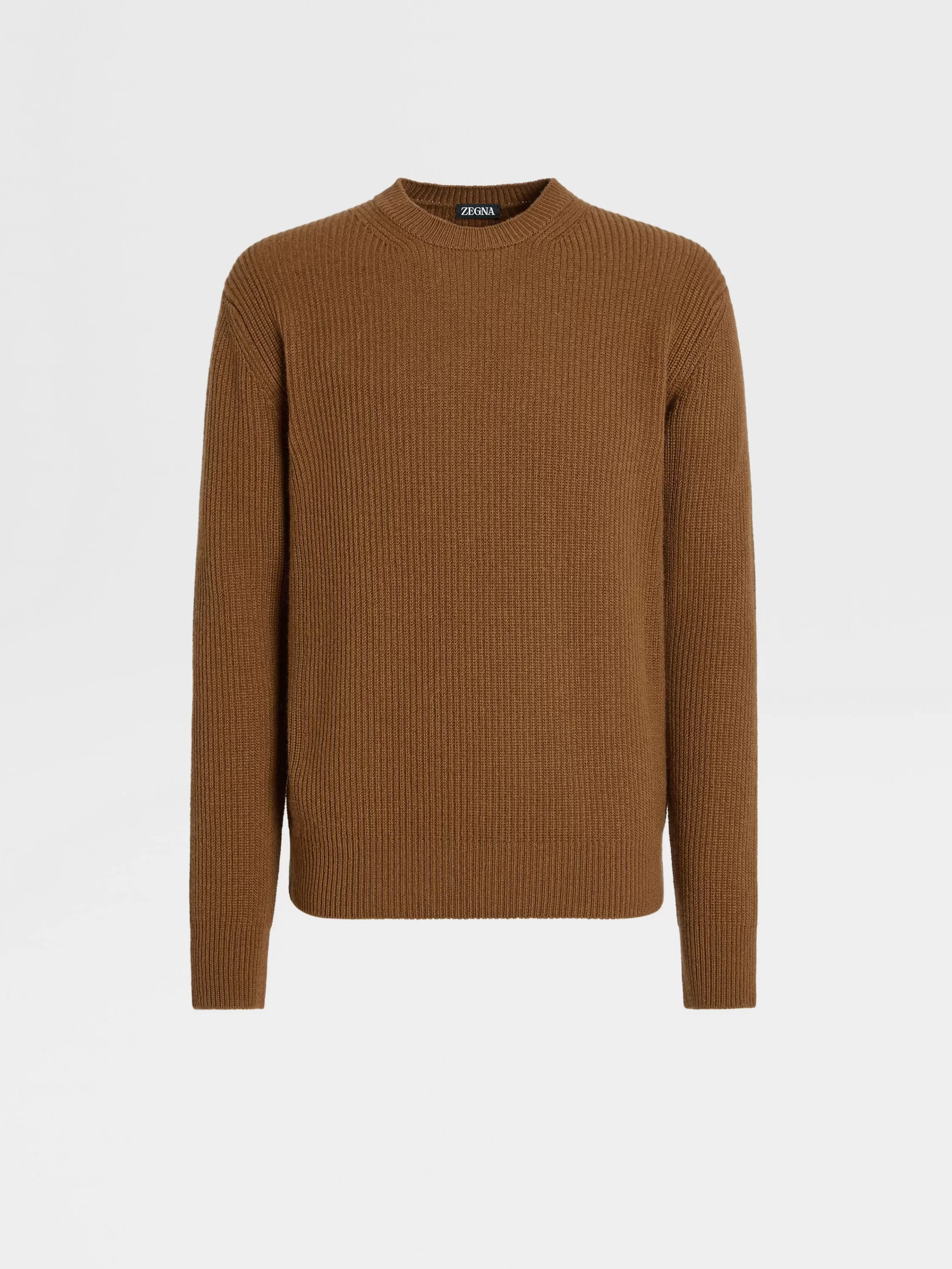 Flash Sale Rundhalspullover aus Oasi Cashmere in Meliertem Dunklem Foliage Strickwaren