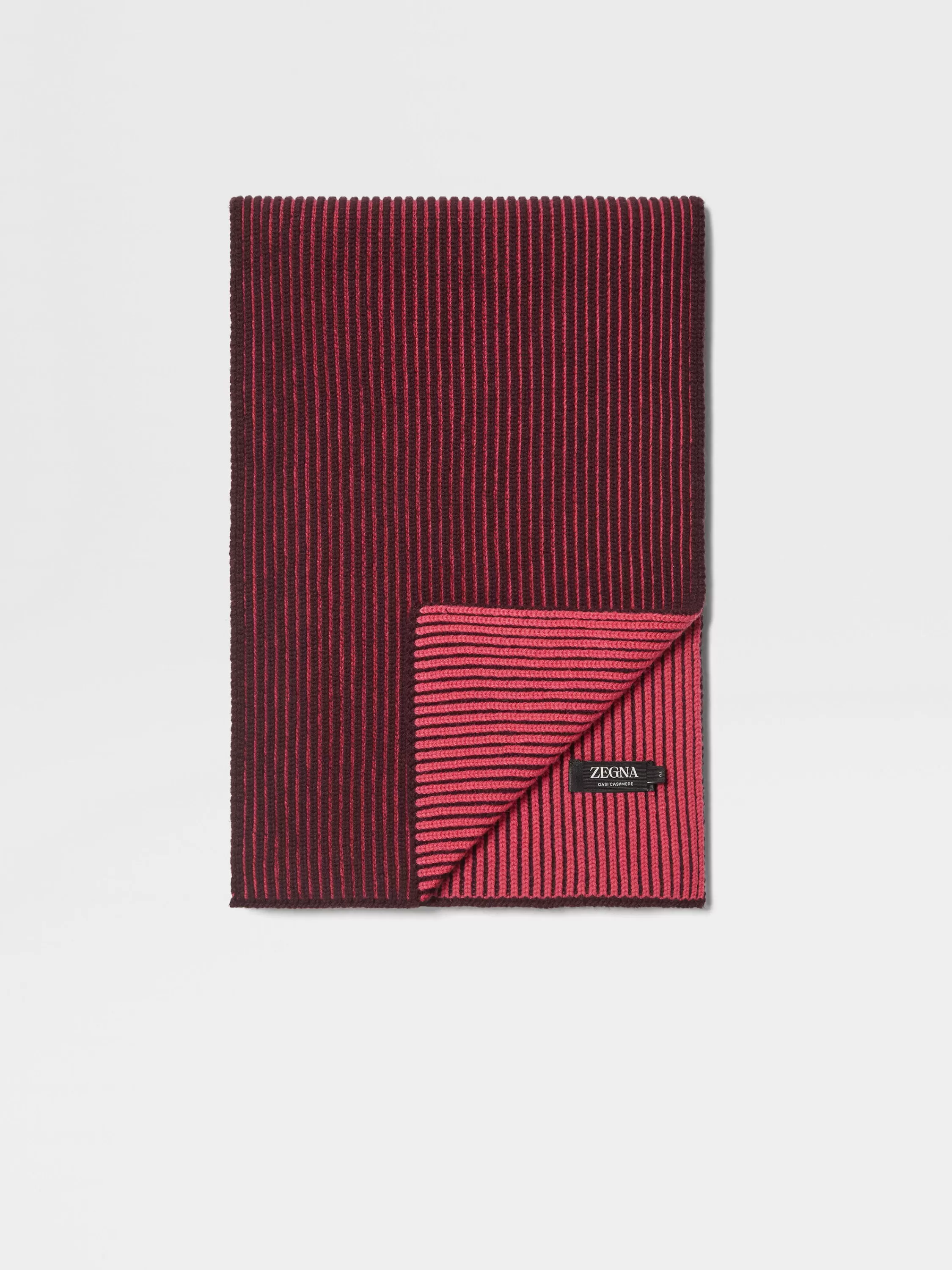 New Schal aus Oasi Cashmere in Fuchsia und Dunkellila Handschuhe, Schals Und Hüte