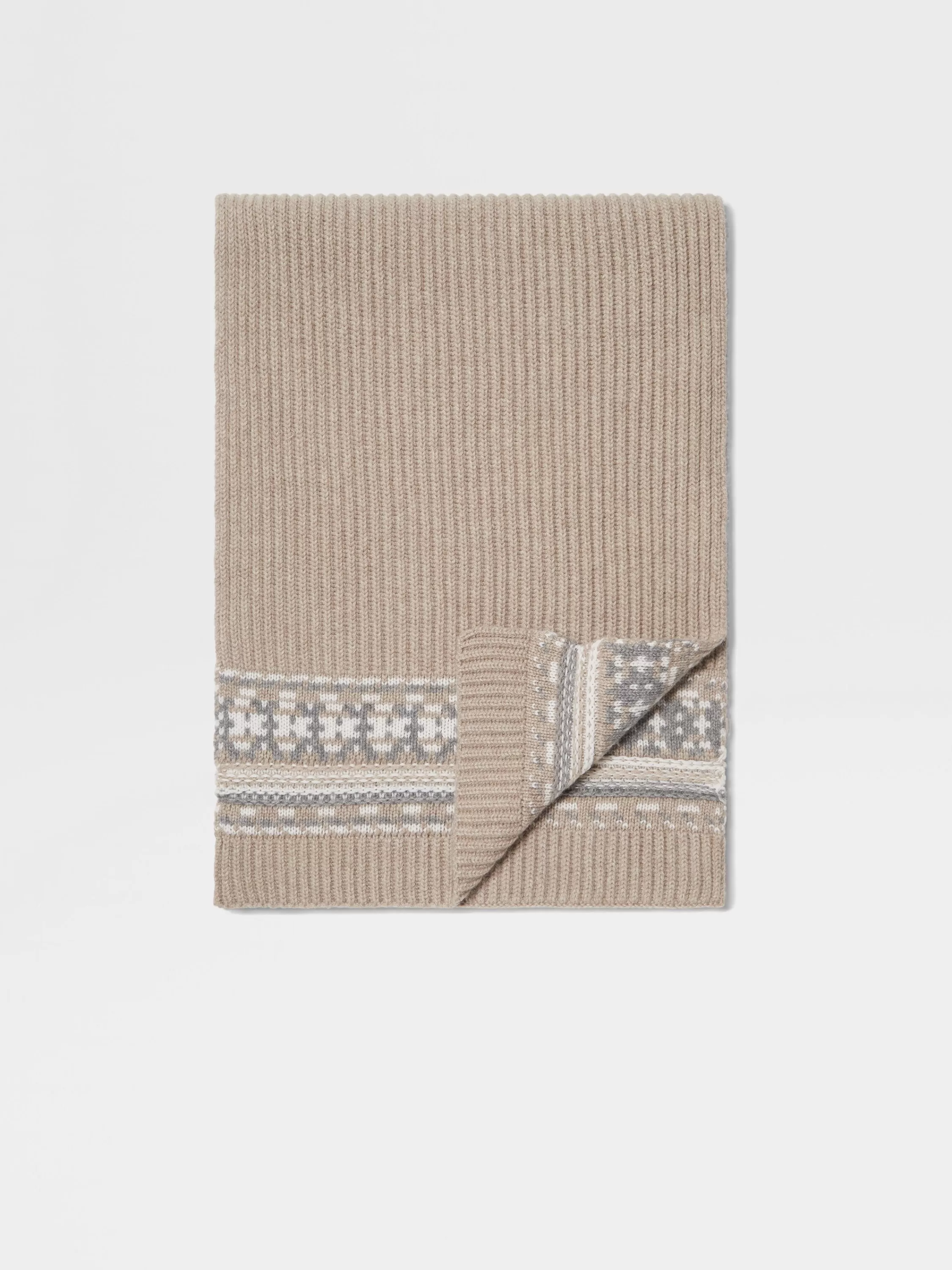 Outlet Schal aus Oasi Cashmere in hellem Taupe Handschuhe, Schals Und Hüte