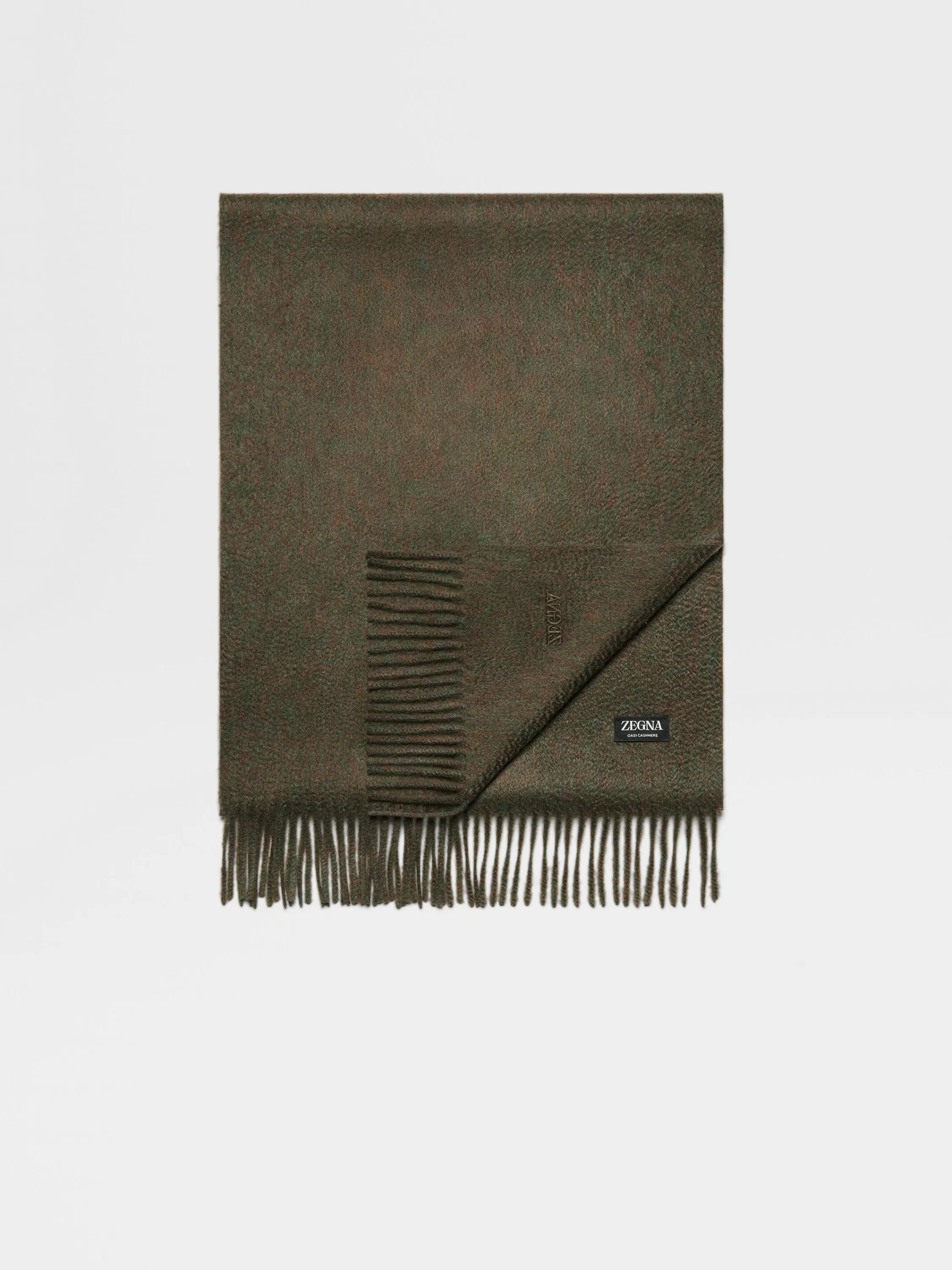 Shop Schal aus Oasi Cashmere in mehrfarbig meliertem Dunkelgrün Handschuhe, Schals Und Hüte