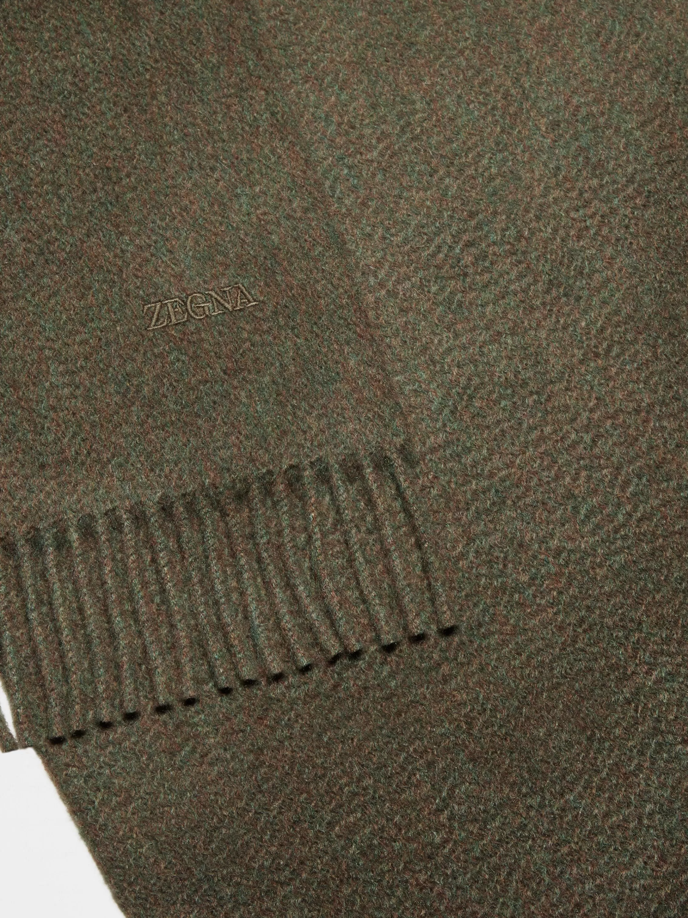 Shop Schal aus Oasi Cashmere in mehrfarbig meliertem Dunkelgrün Handschuhe, Schals Und Hüte