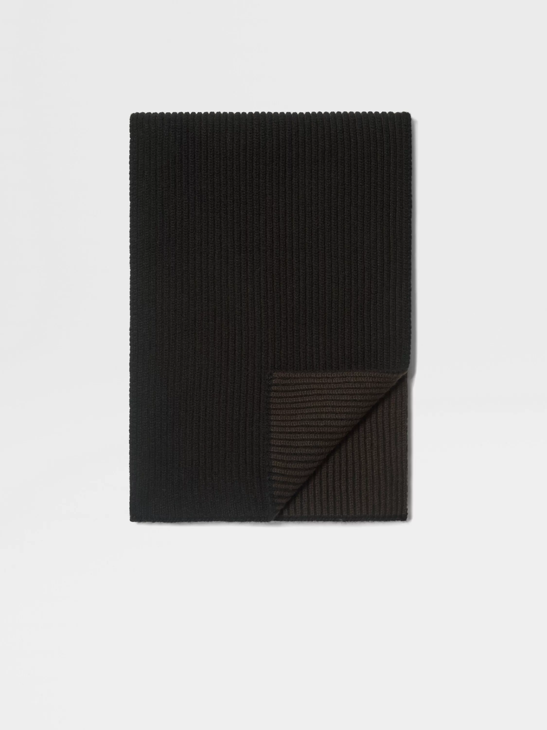 New Schal aus Oasi Cashmere in Schwarz und Dunkelbraun Handschuhe, Schals Und Hüte