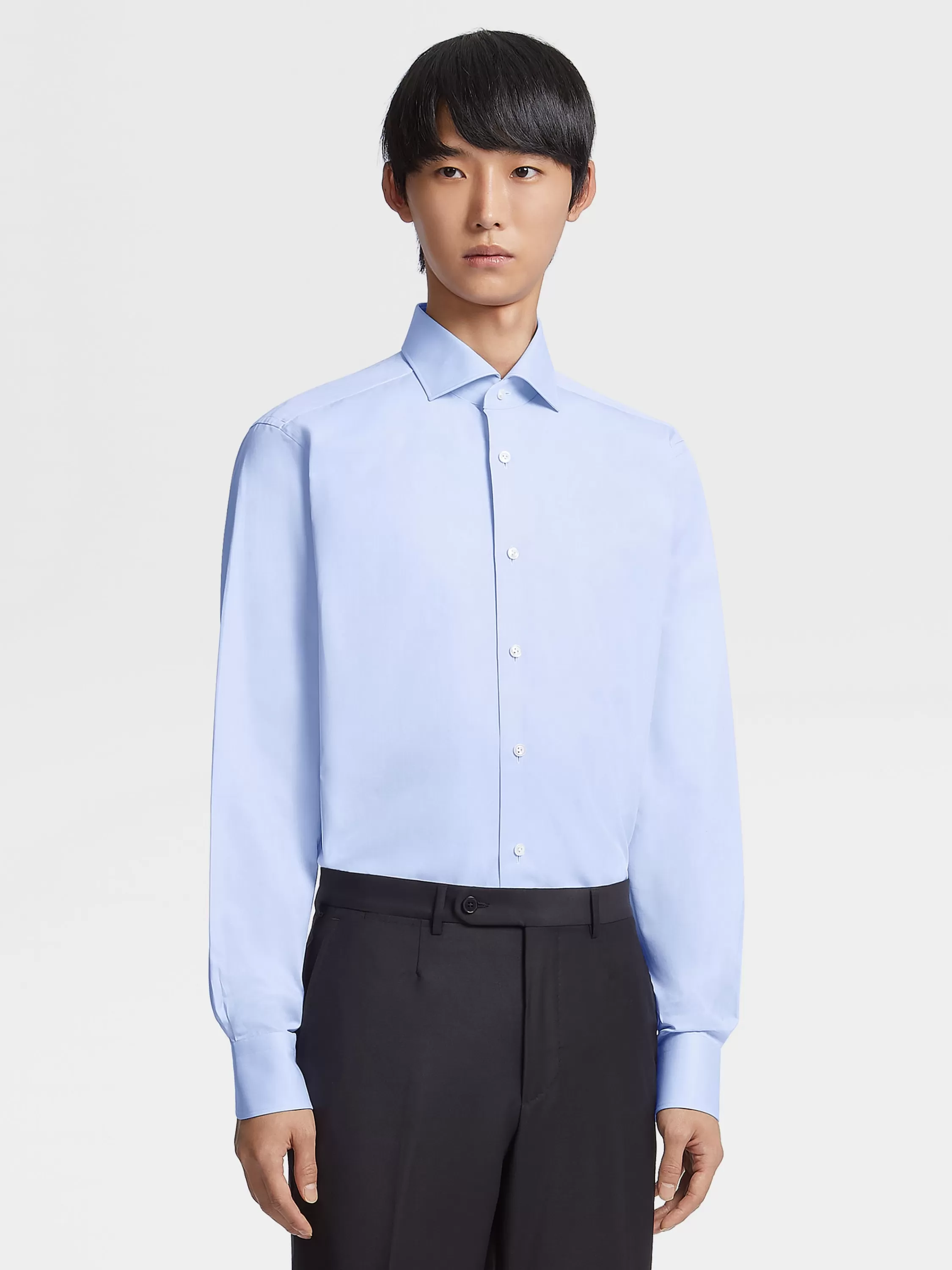Store Sea Island Tailoring Langarm-Hemd Aus Baumwolle In Hemden