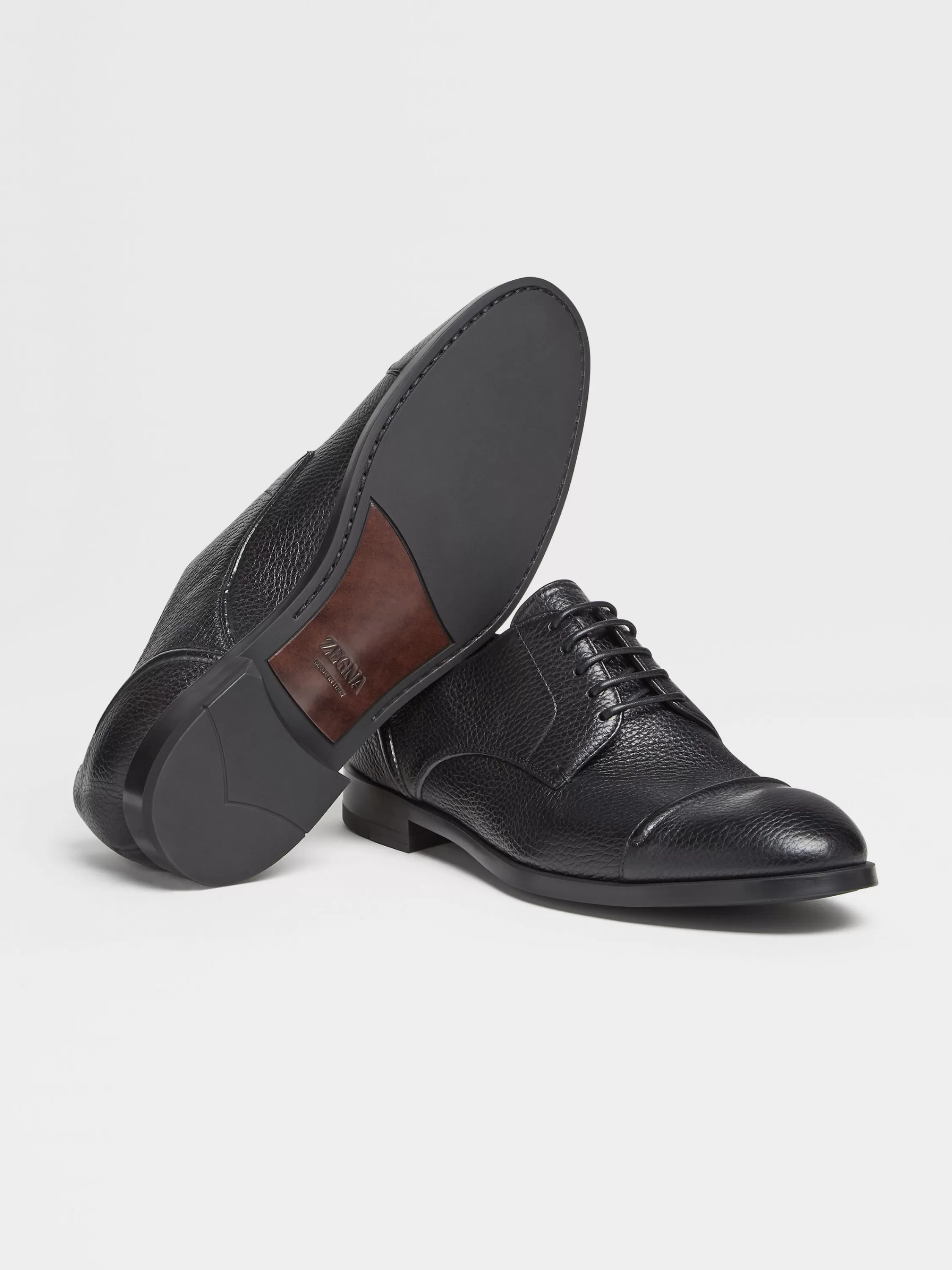 Flash Sale Siena Flex Derby-Schuhe Aus Hirschleder Mit Zehenkappe In Schnürschuhe