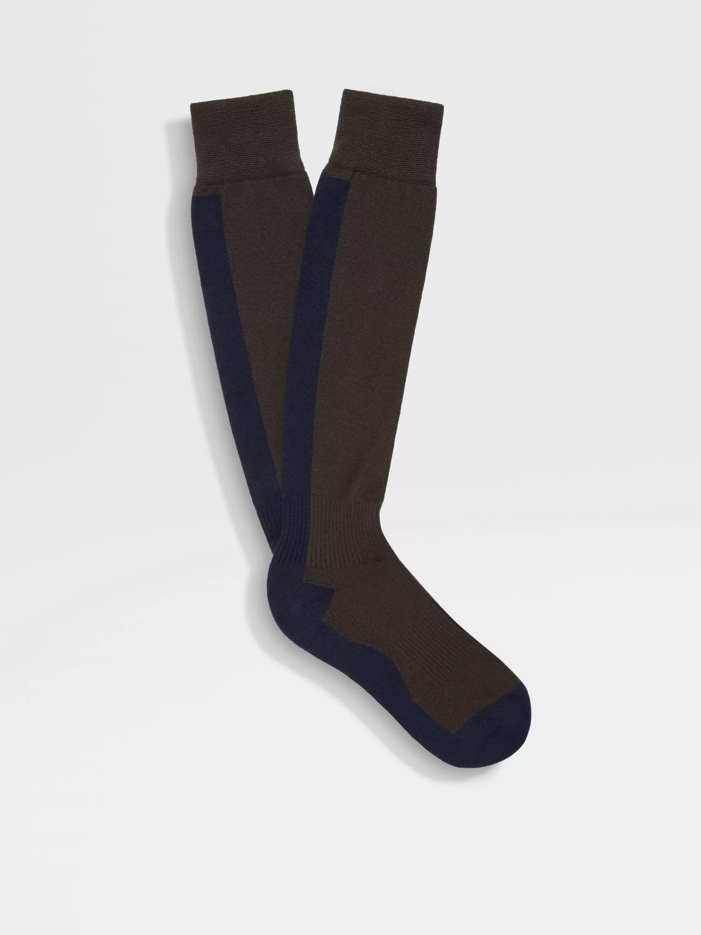 Best Sale Socken aus Techmerino™ Wollmischung in Braun und Blau Unterwäsche Und Socken | Unterwäsche Und Socken