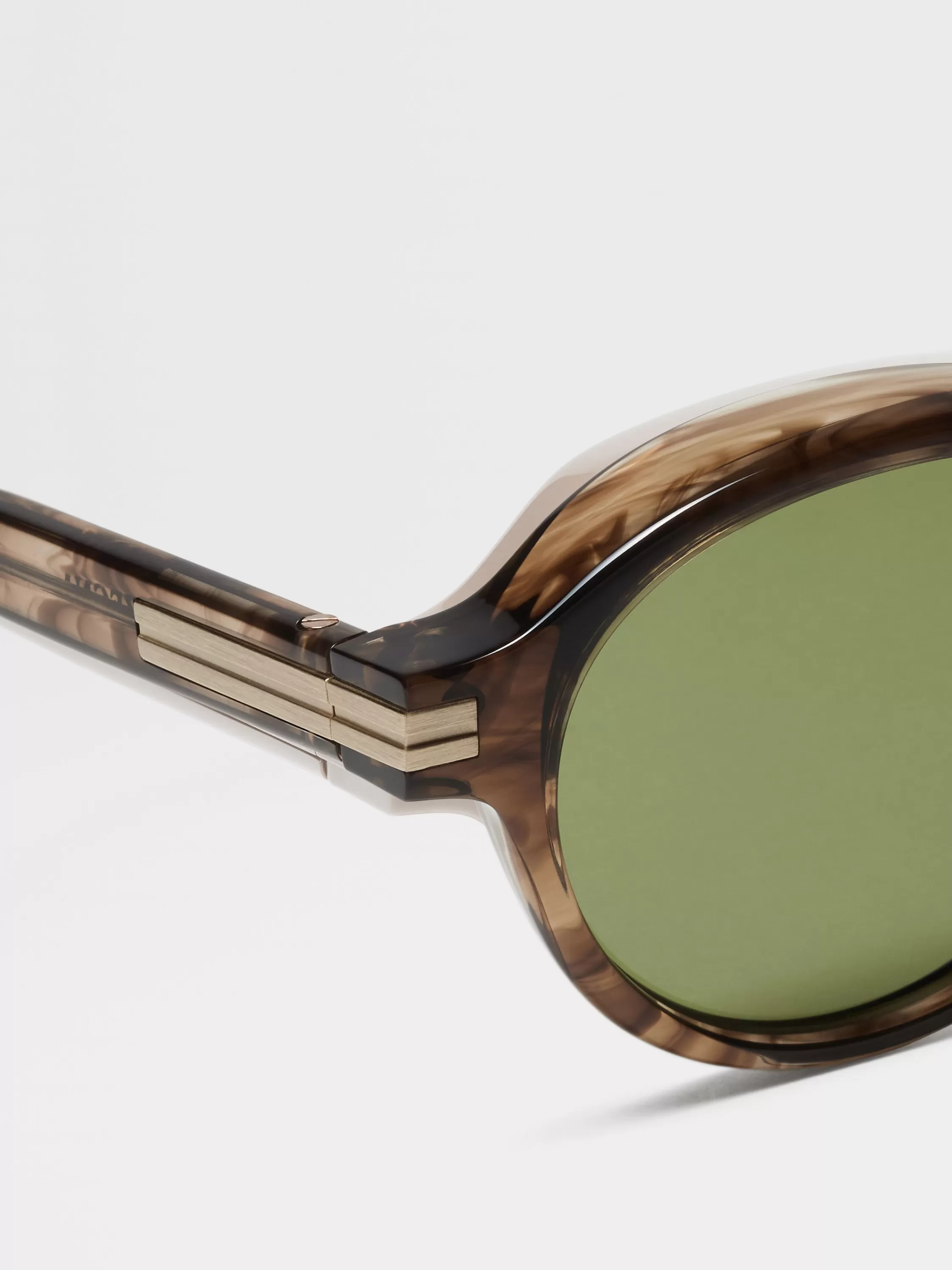 Hot Sonnenbrille aus Acetat in Havana-Dunkelbraun Sonnenbrillen