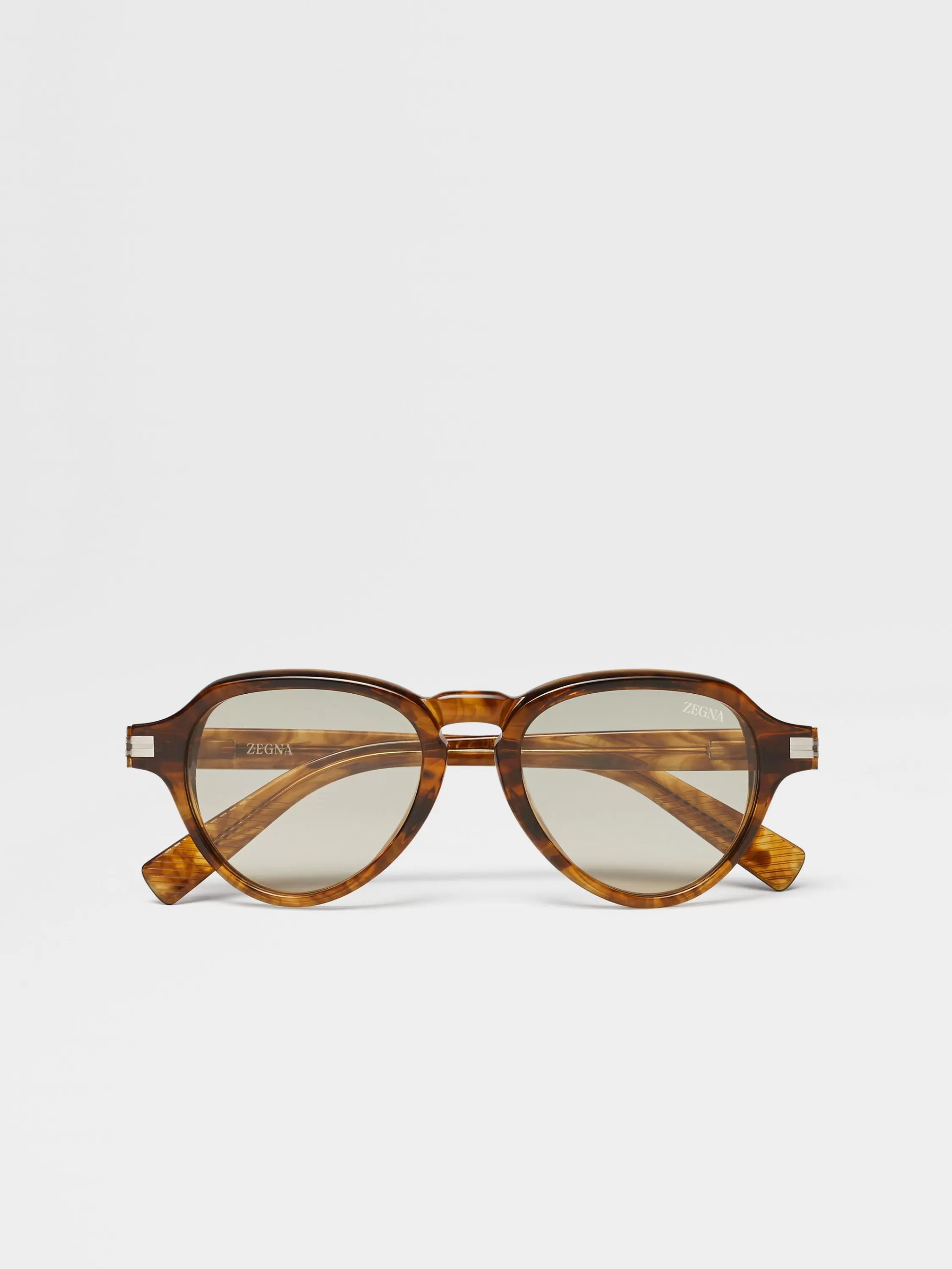 Flash Sale Sonnenbrille aus Acetat in transparentem Gelb Sonnenbrillen