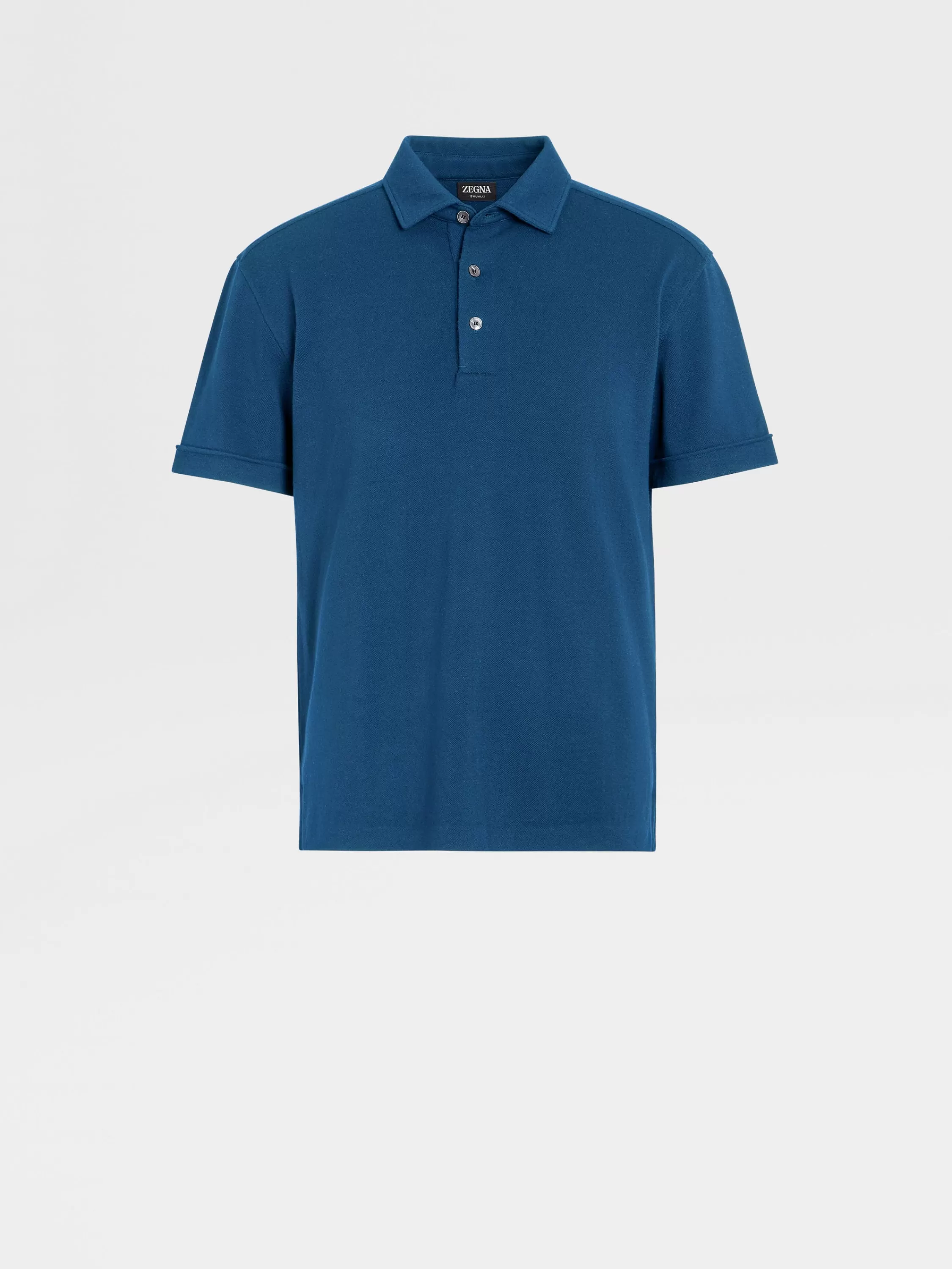 Sale Teal Blue Mélange 12milmil12 Wool Polo Shirt Poloshirts
