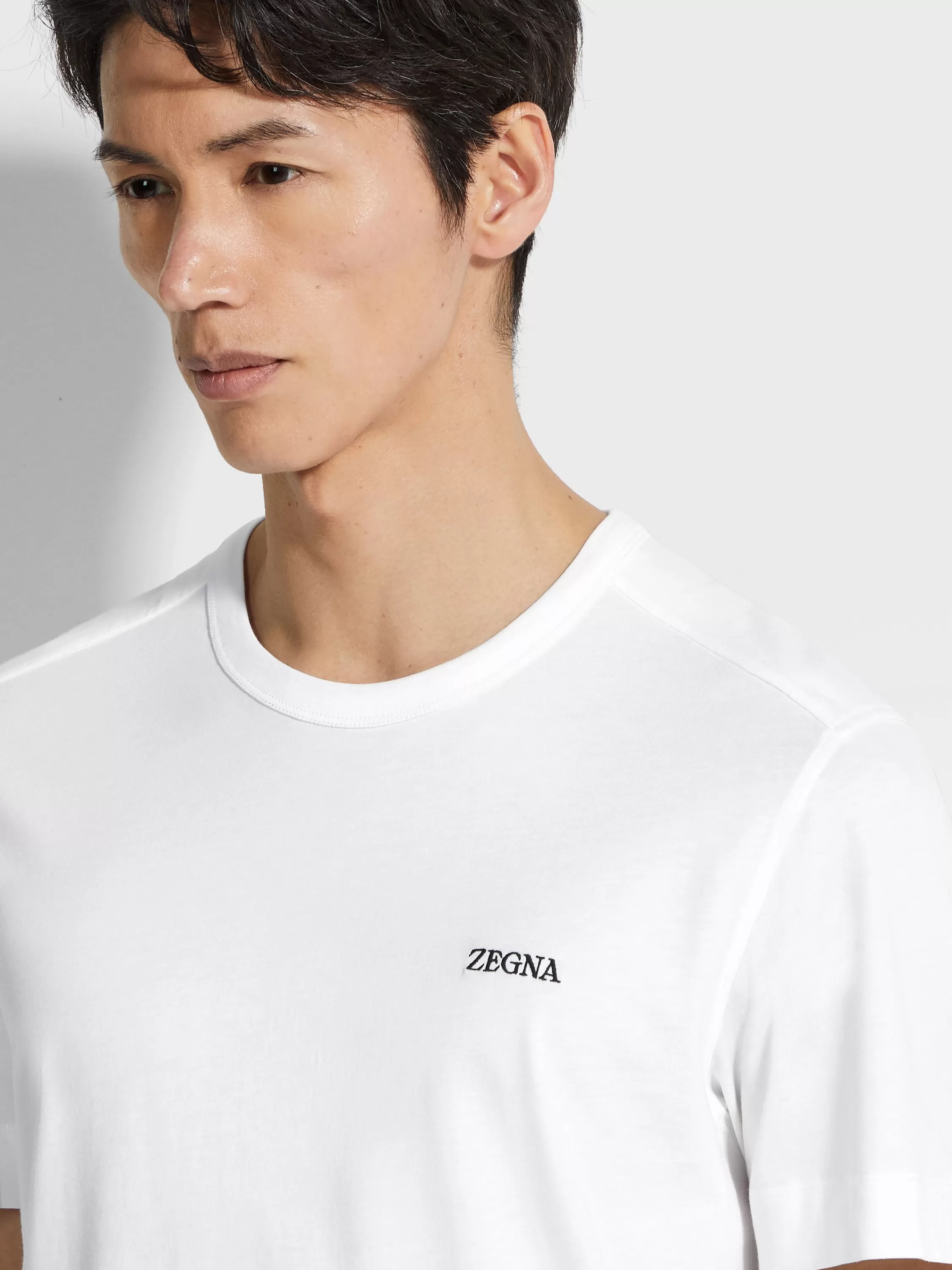 Store T-Shirt aus Baumwolle in optischem Weiß T-shirts