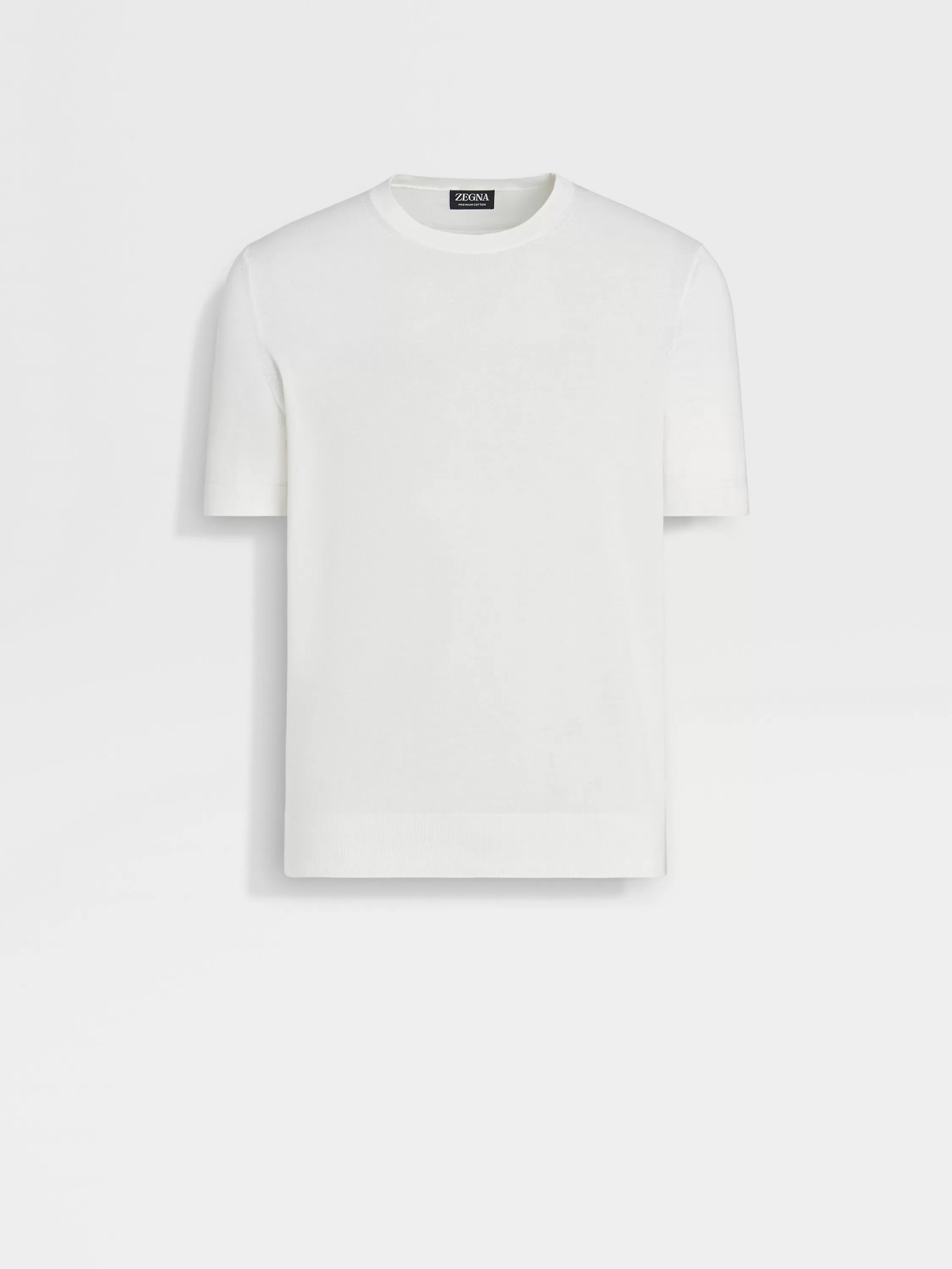 Best T-Shirt aus Premium Cotton mit Rundhalsausschnitt in Strickwaren