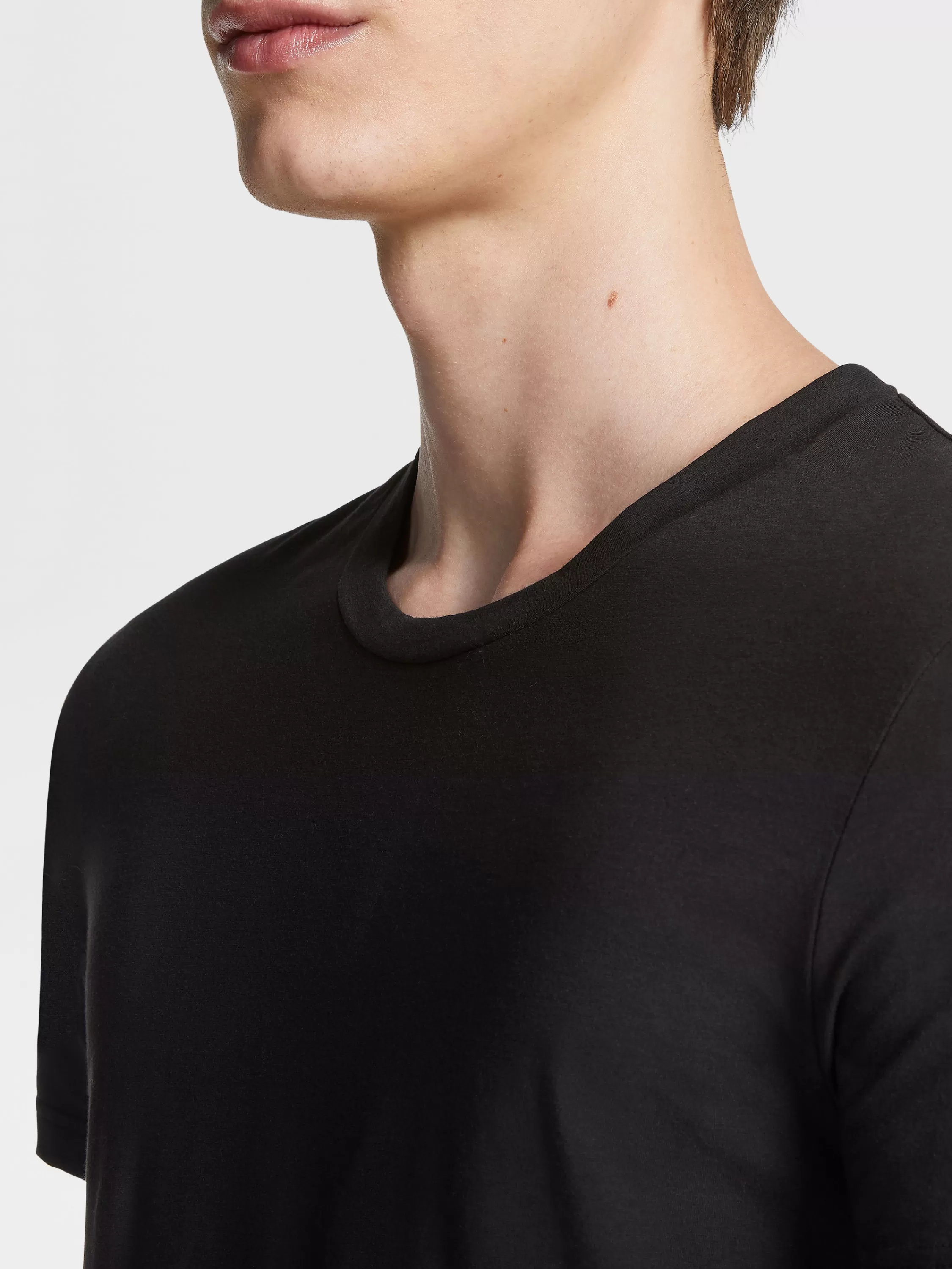 Cheap T-Shirt aus Stretch-Baumwolle in Unterwäsche Und Socken | Unterwäsche Und Socken