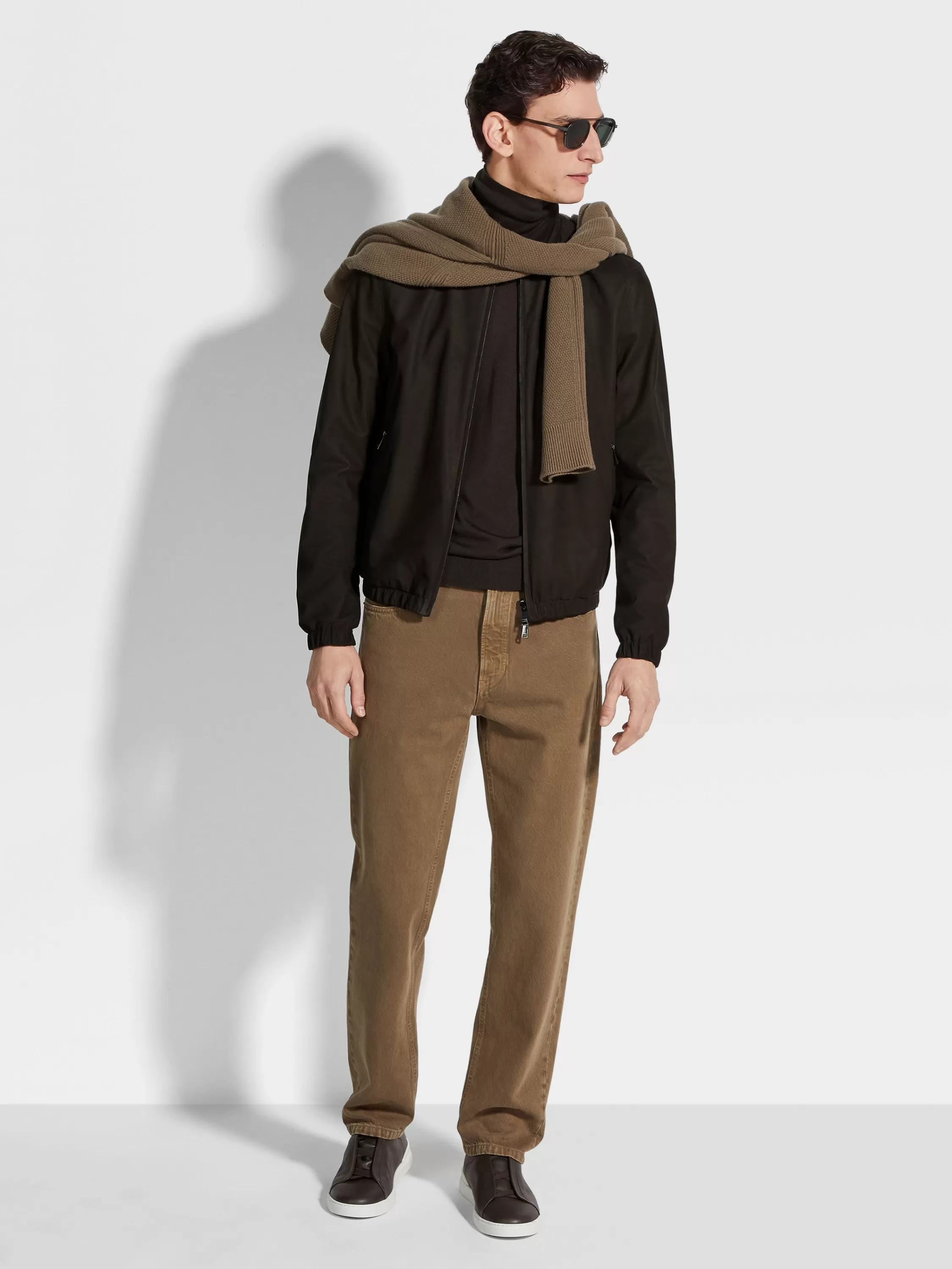 Shop Wendbares Blouson aus Nubukleder Jacken Und Mäntel
