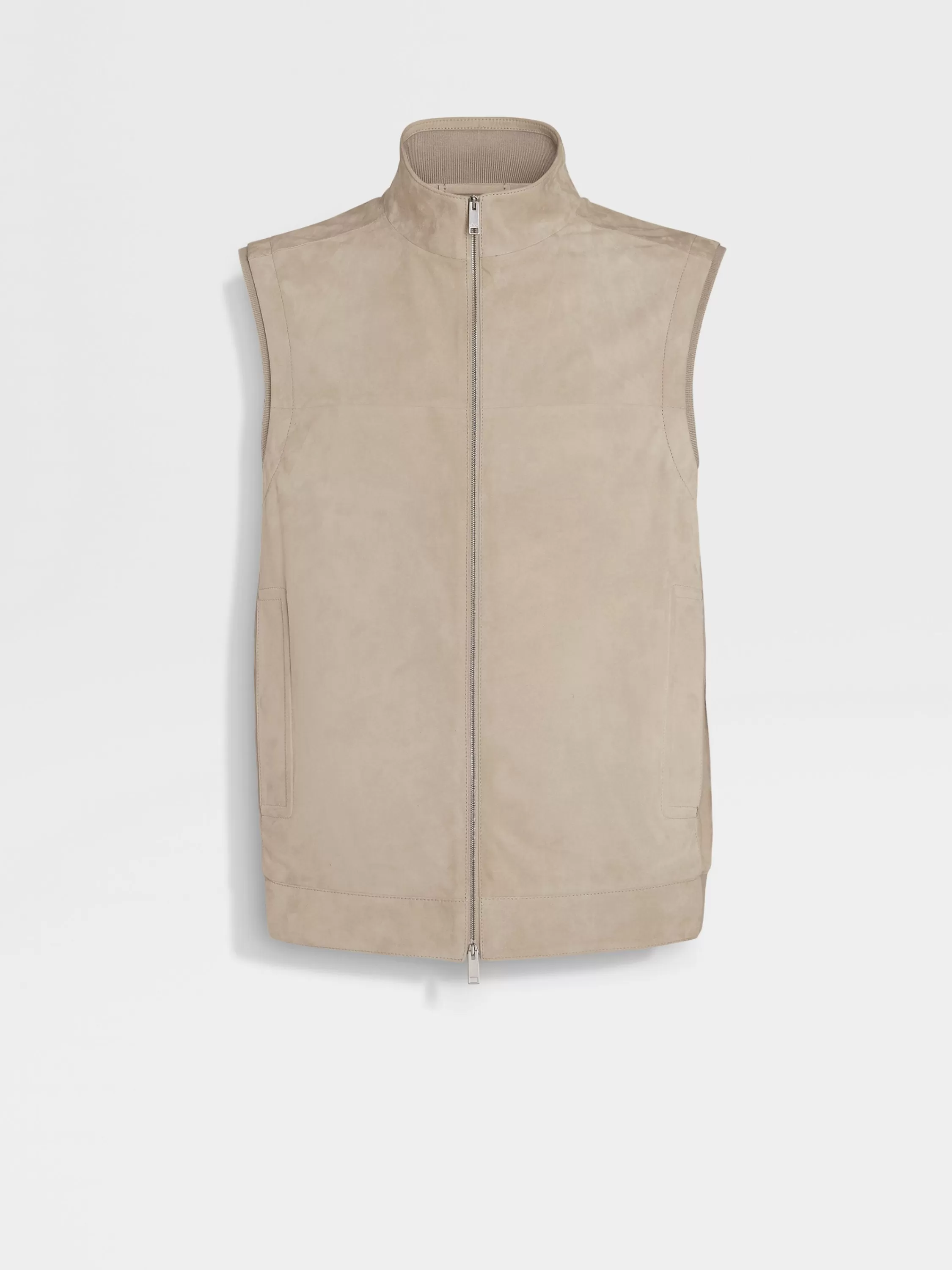 Clearance Weste aus Veloursleder Jacken Und Mäntel
